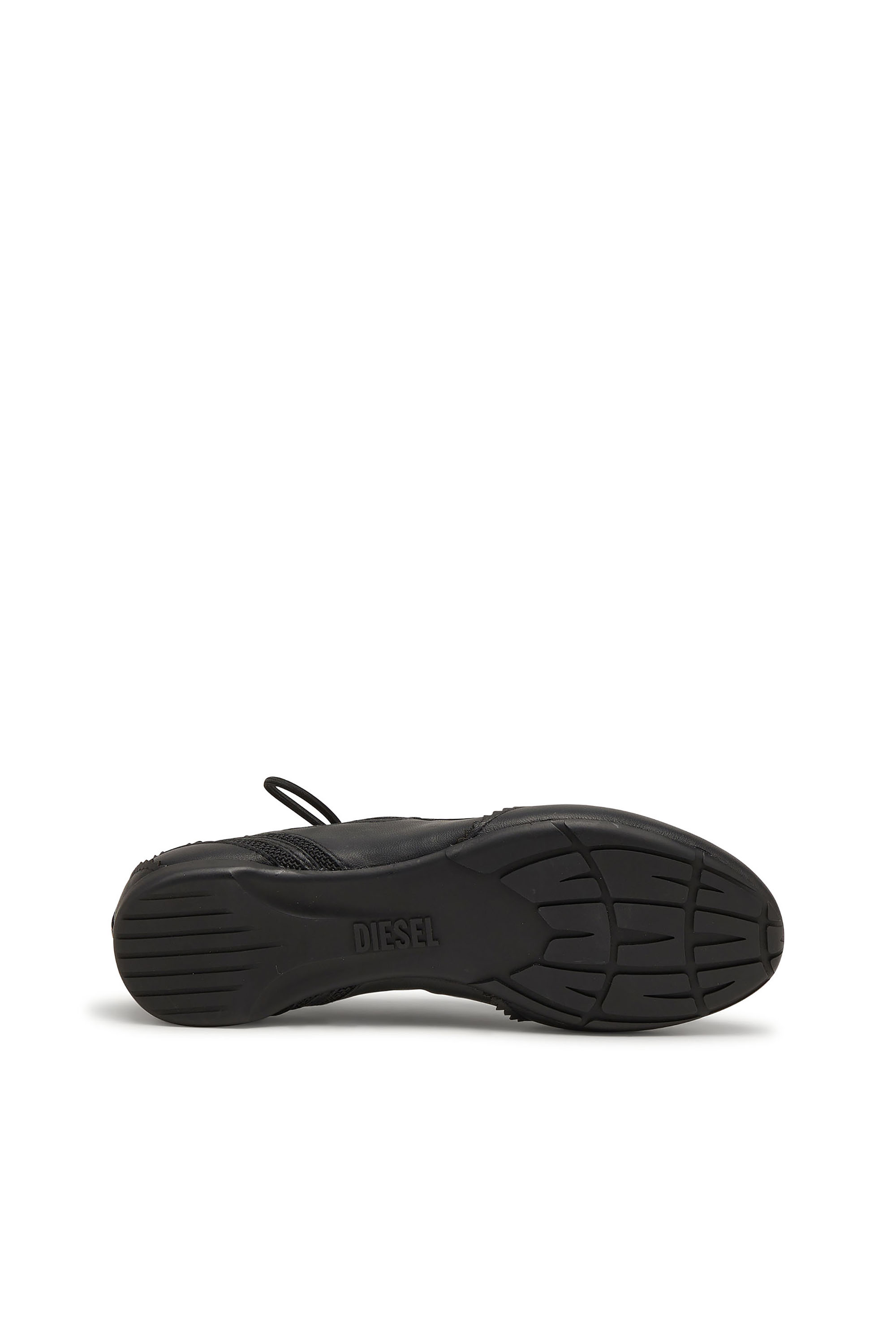 Diesel - D-MILE BALLERINA LACE UP W, Damen D-Mile-Ballerinaschn&uuml;rschuhe aus Leder und Mesh in Schwarz - 4