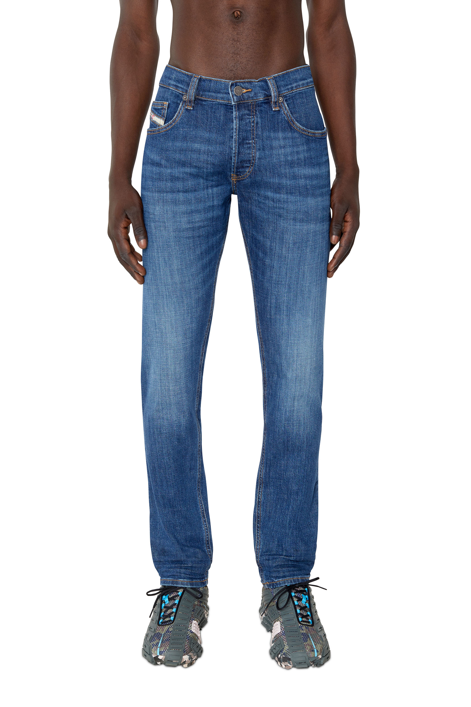Diesel - D-Luster 0IHAR Slim Jeans, Blu Scuro - Image 1