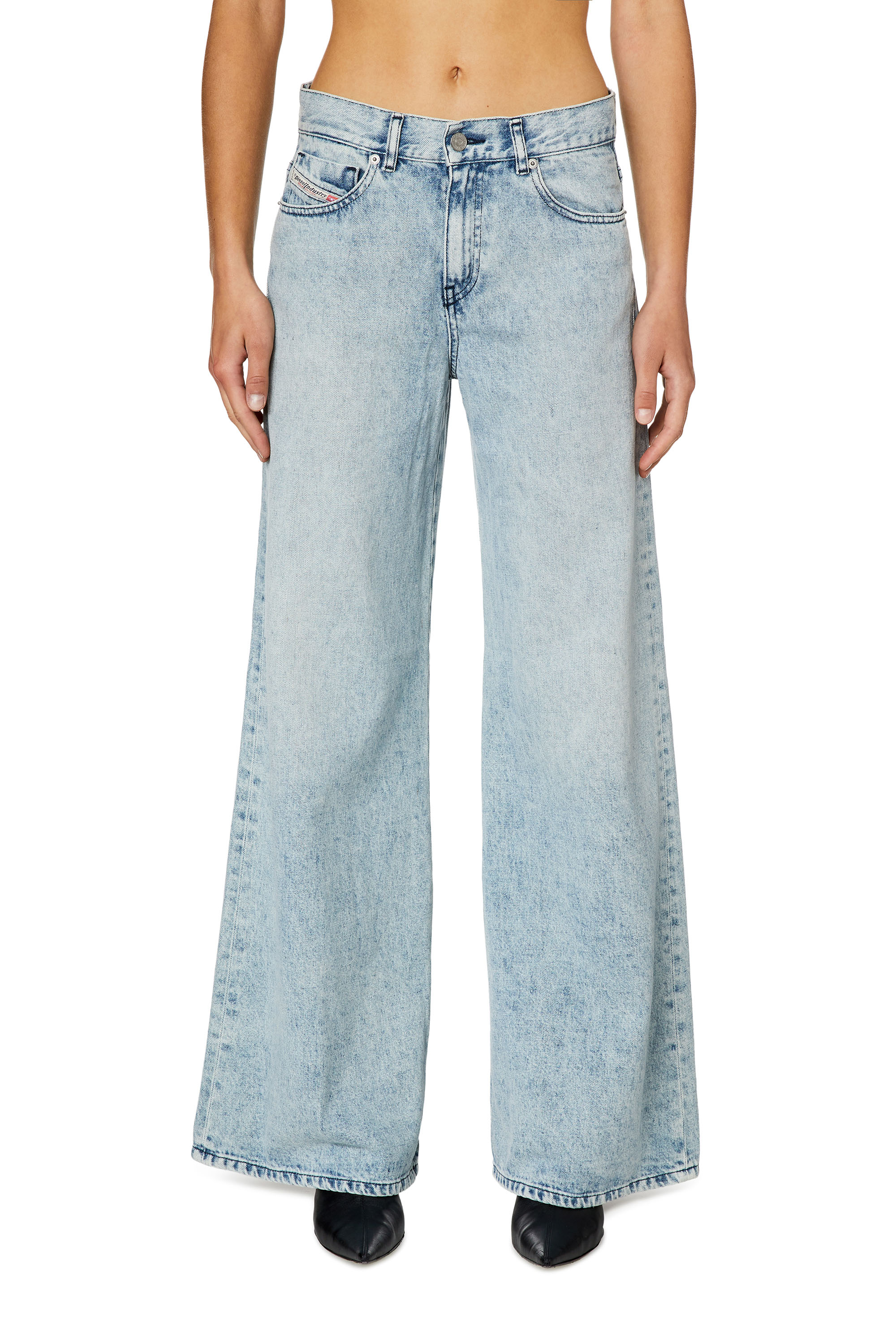Diesel - Bootcut and Flare Jeans 1978 D-Akemi 09I79, Bleu Clair - Image 1