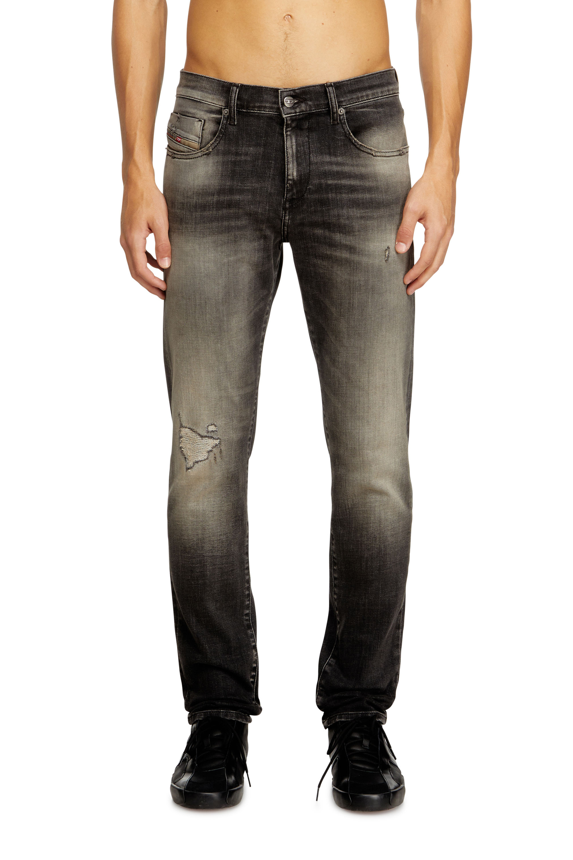 Diesel - Slim Jeans 2019 D-Strukt 09N59 Uomo, Grigio - Image 2