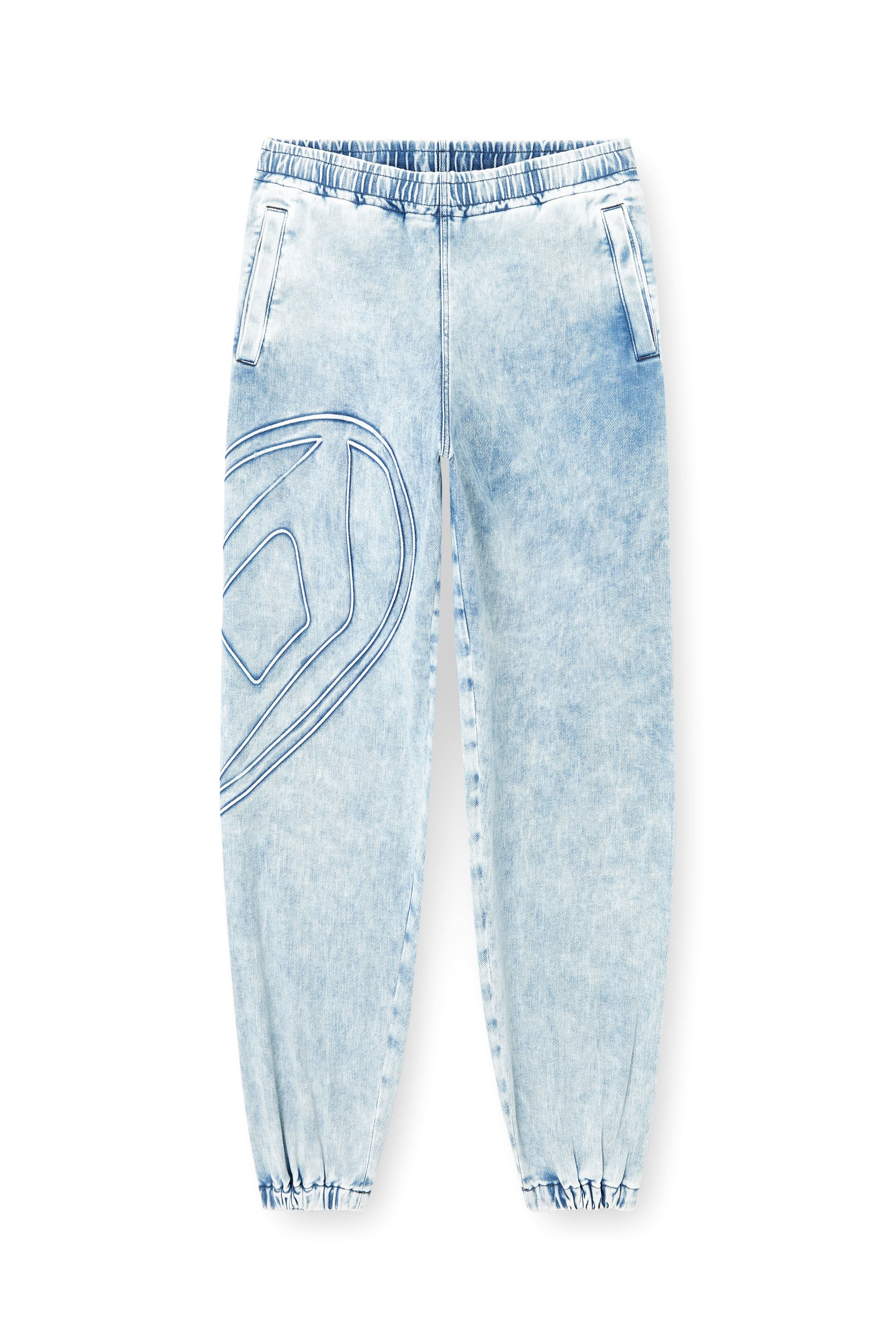 Diesel - Slim D-Pint Track Denim 0ABCN Unisex, Blu Chiaro - Image 3