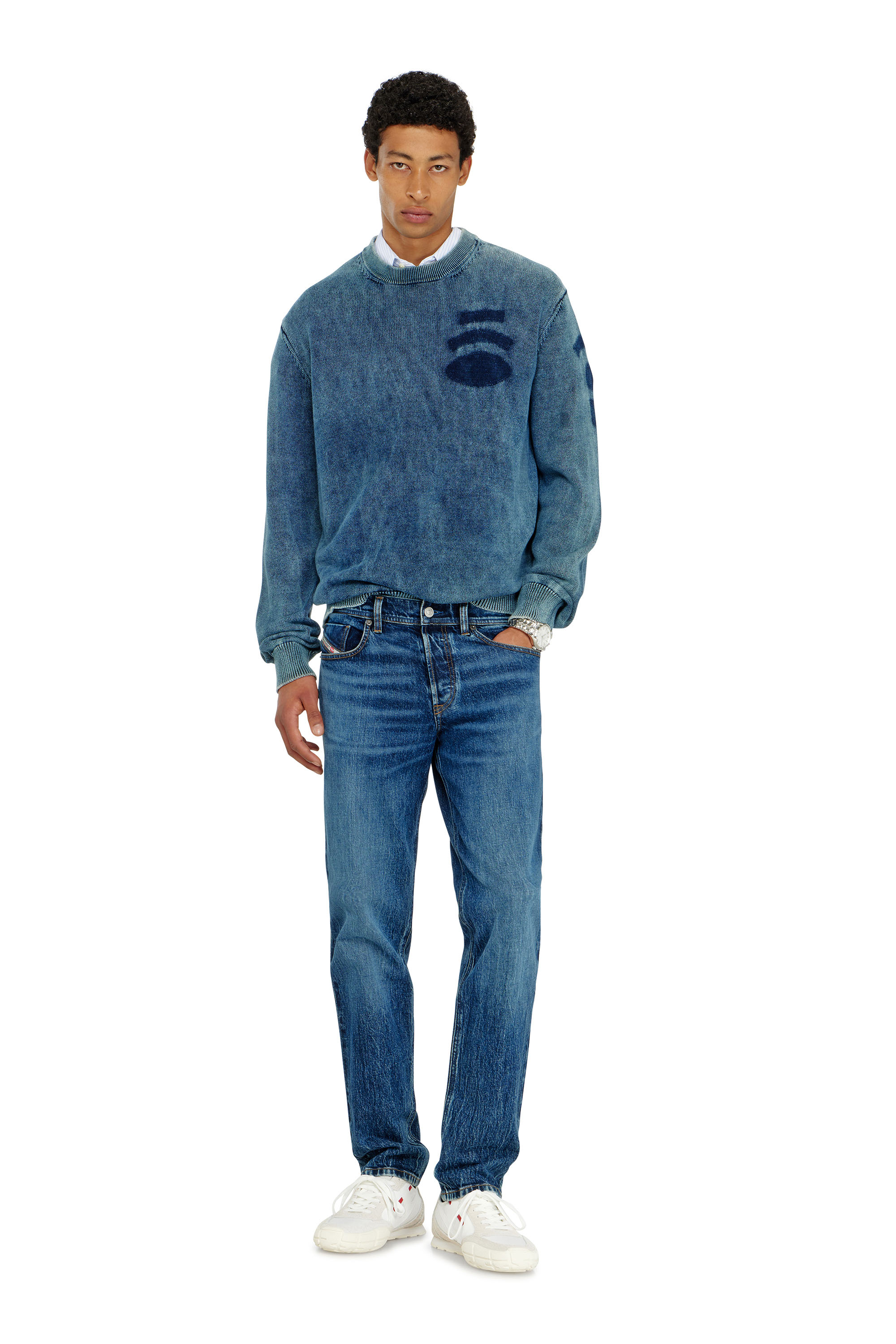 Diesel - Regular Jeans 2023 D-Finitive 0KBBQ Homme, Bleu Fonc&eacute; - Image 1