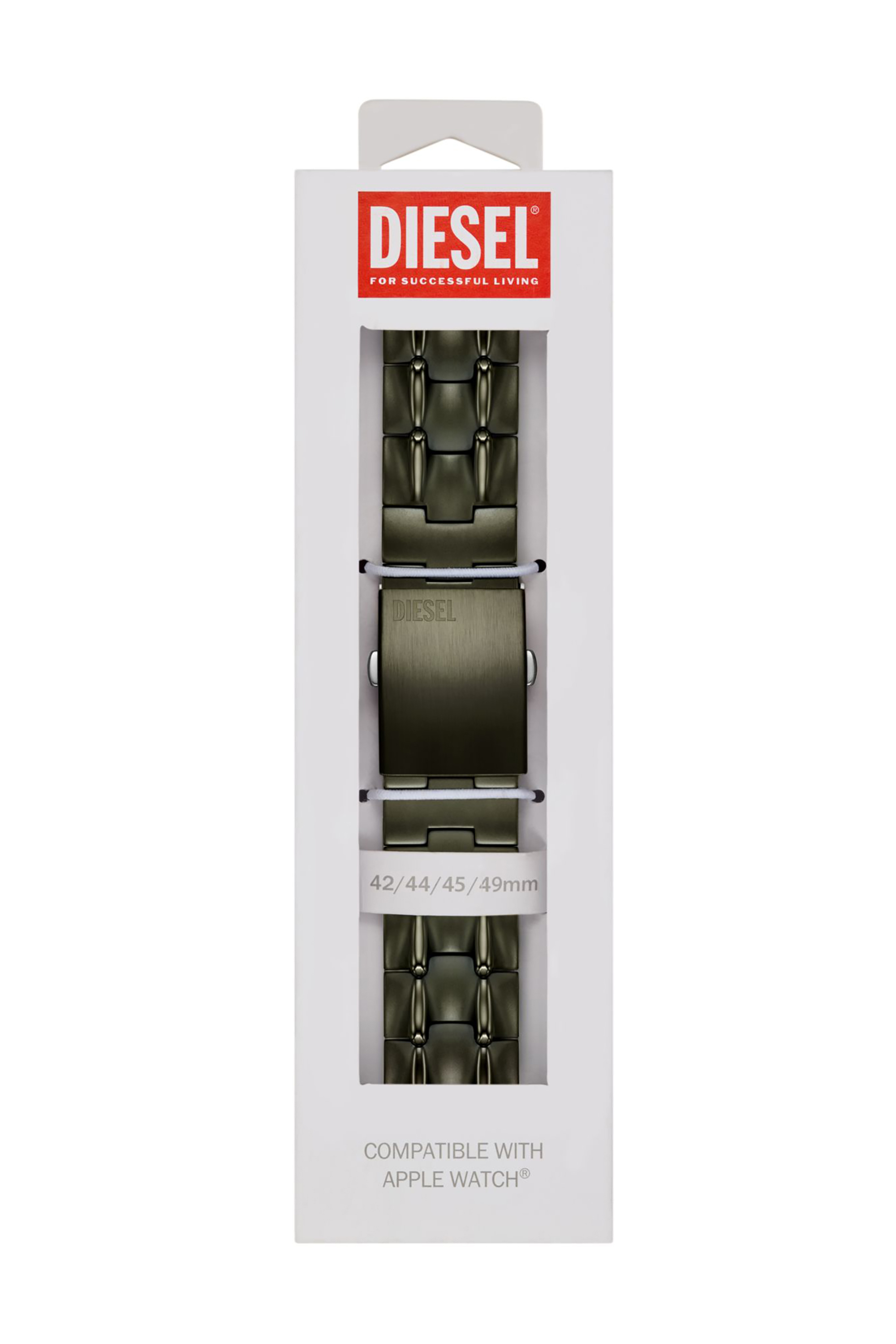 Diesel - DSS0022, Bracelet en acier inoxydable pour Apple Watch®, 42/44/45/49 mm Mixte in Noir - 2