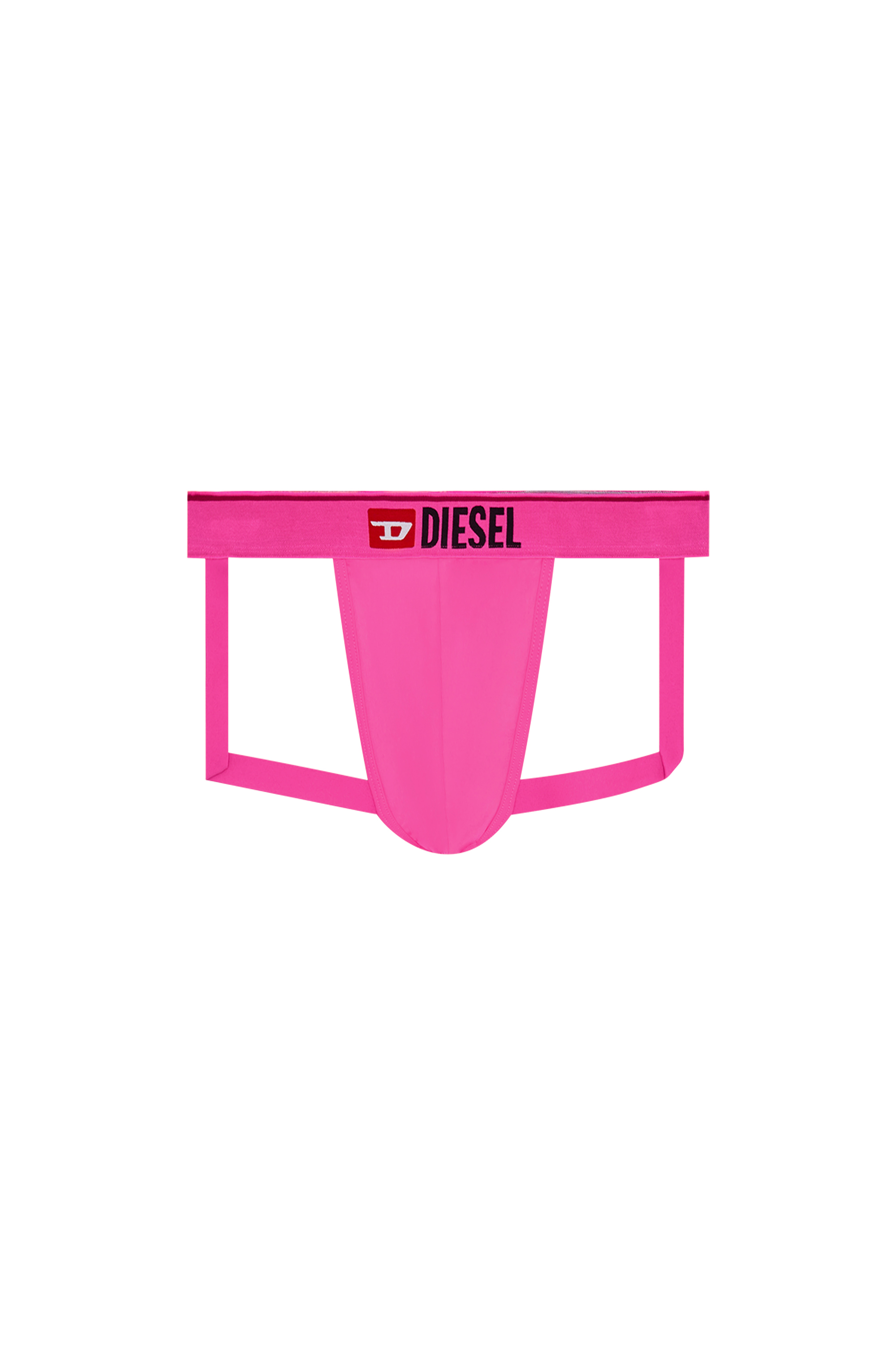 Diesel - UMBR-JOCKY, Man Microfibre jockstrap in Pink - Image 1