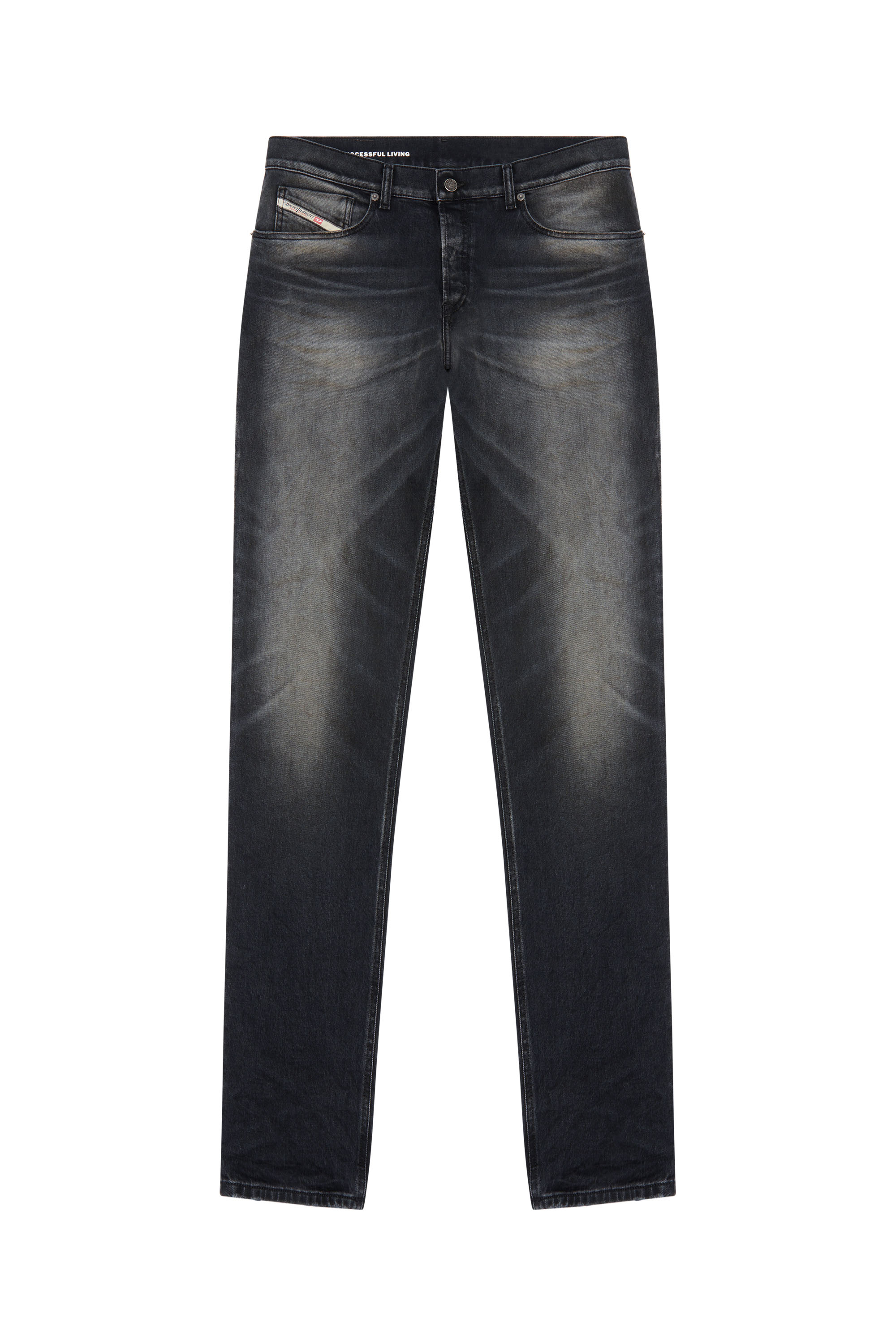 Diesel - Tapered Jeans 2023 D-Finitive 09G20, Nero/Grigio scuro - Image 5