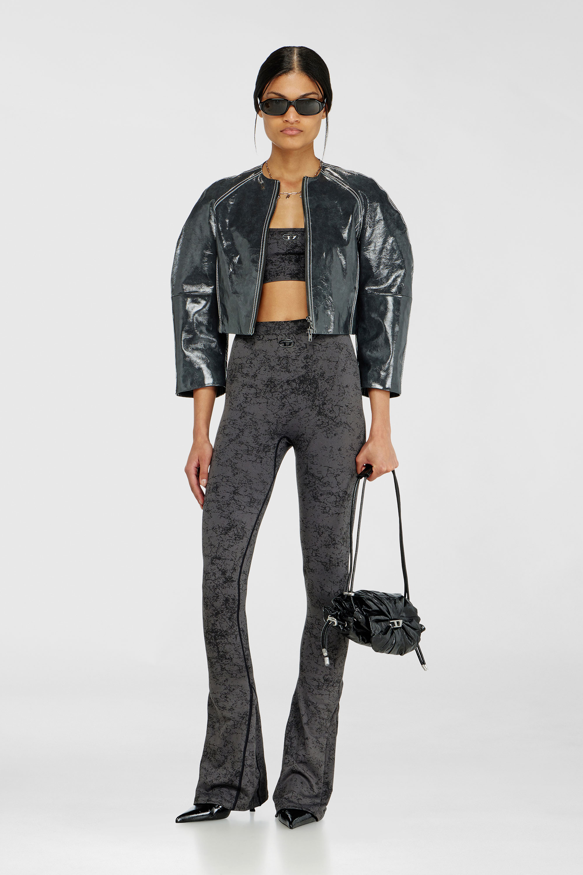 Diesel - HELLA-UTLT, Brassi&egrave;re de sport &agrave; imprim&eacute; utilitaire Femme in Gris - 6