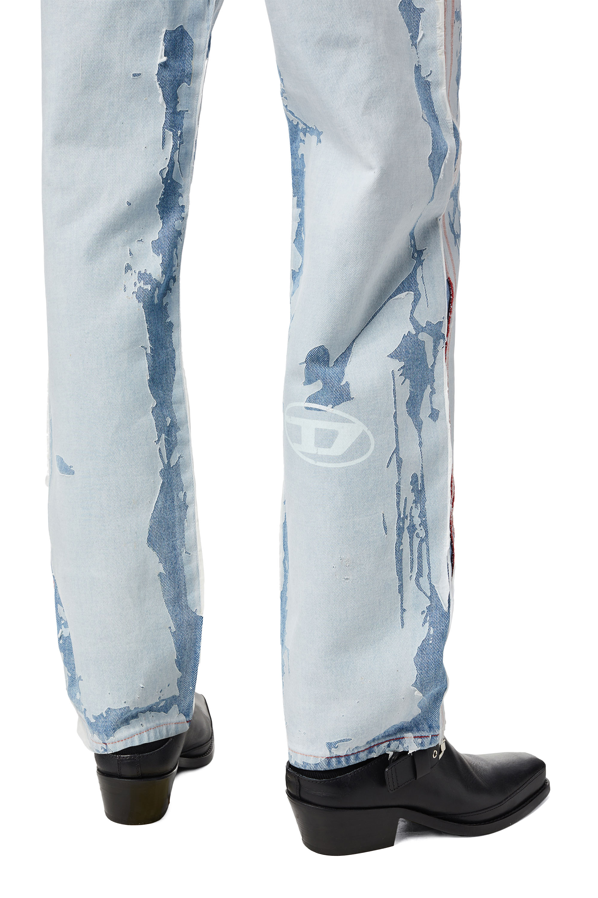 Diesel - 2010 007B6 Straight Jeans, Blu Chiaro - Image 6