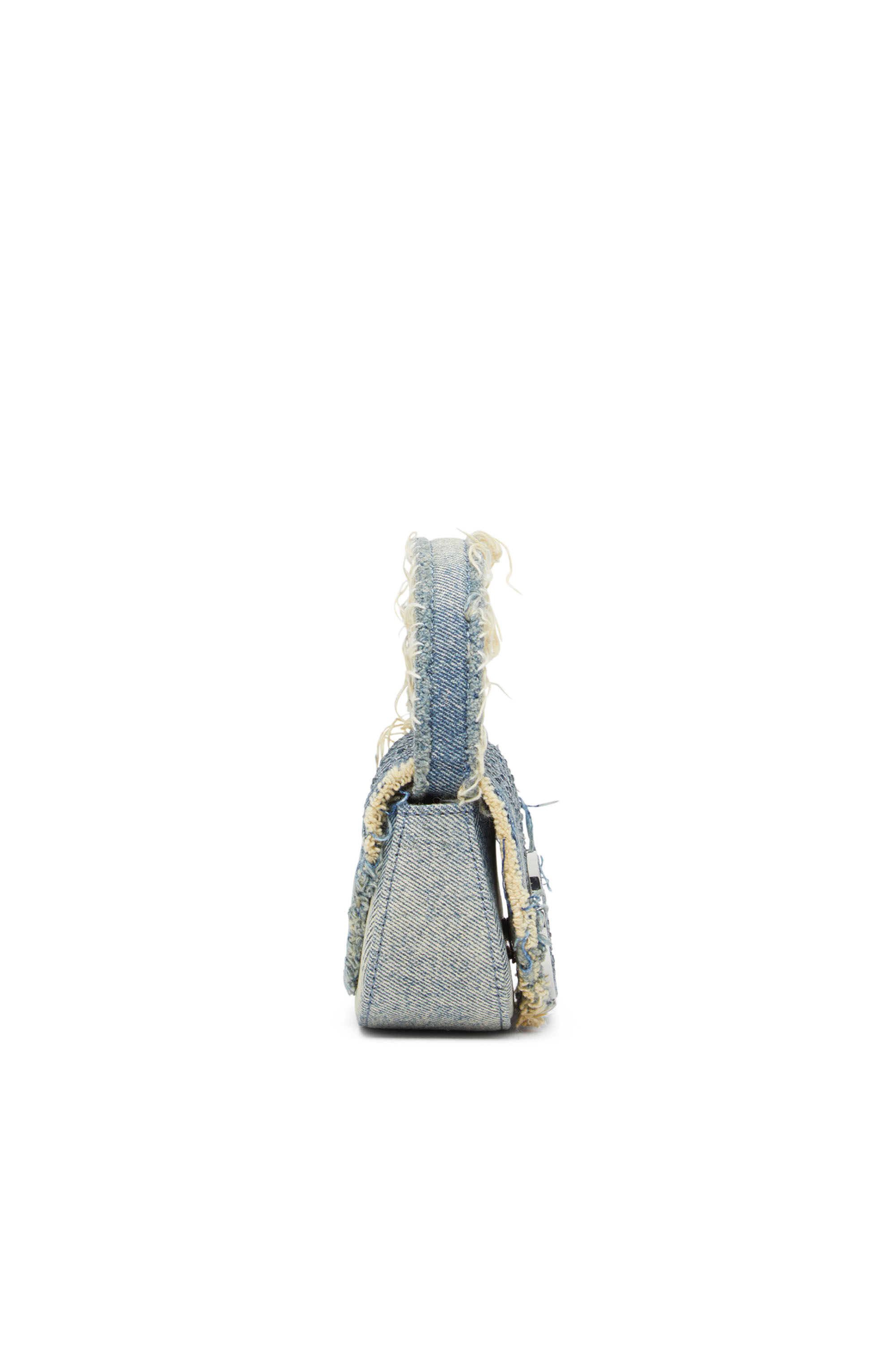 Diesel - 1DR XS, Damen 1DR XS-Ikonische Mini-Tasche aus Denim mit Strass in Blau - Image 3