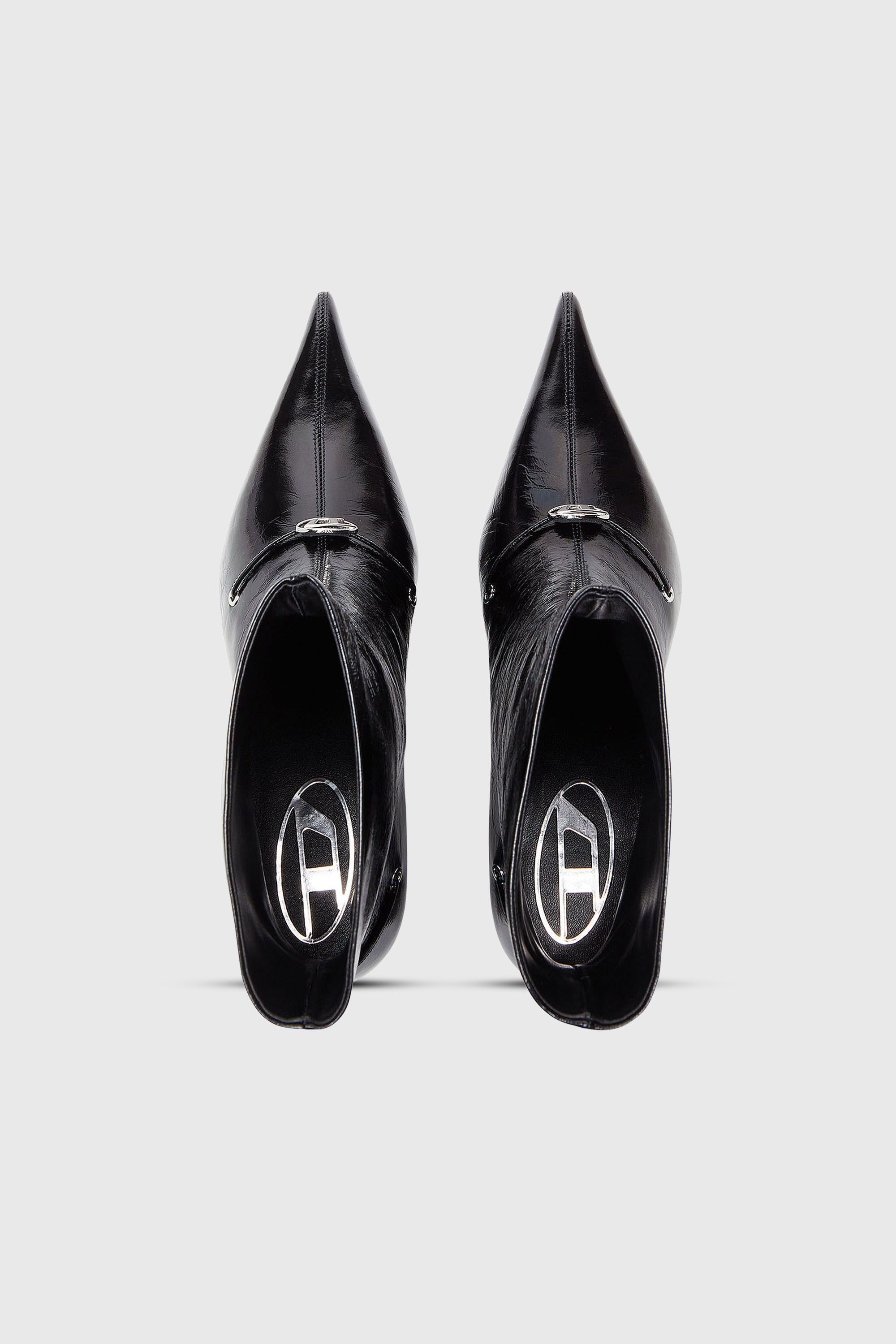 Diesel - D-JEWELS  40 TUBE, D-Jewels - Bottines en cuir naplak Femme in Noir - 5