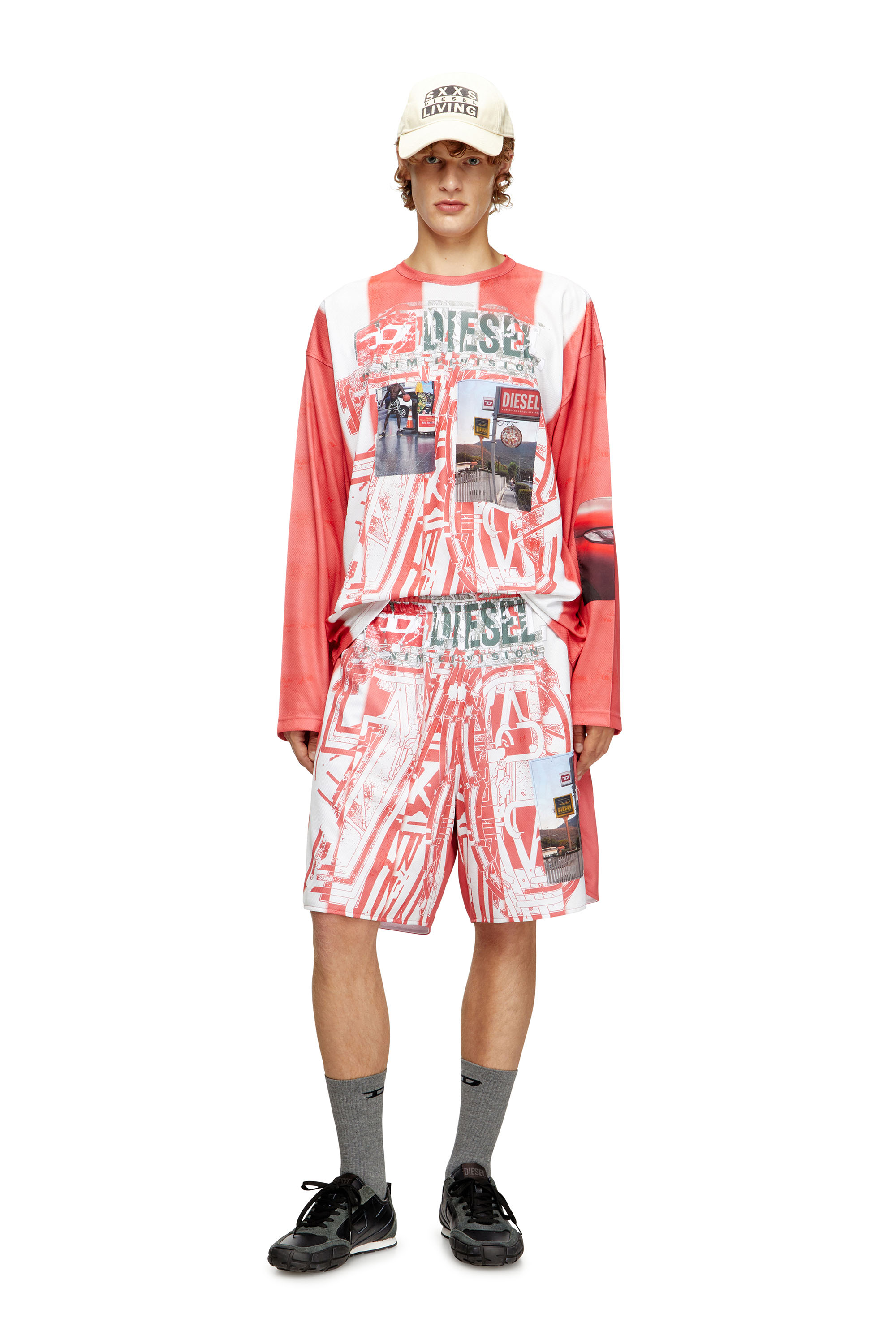 Diesel - T-RUBY, T-shirt a manica lunga con patch fotografiche Uomo in ToBeDefined - 2