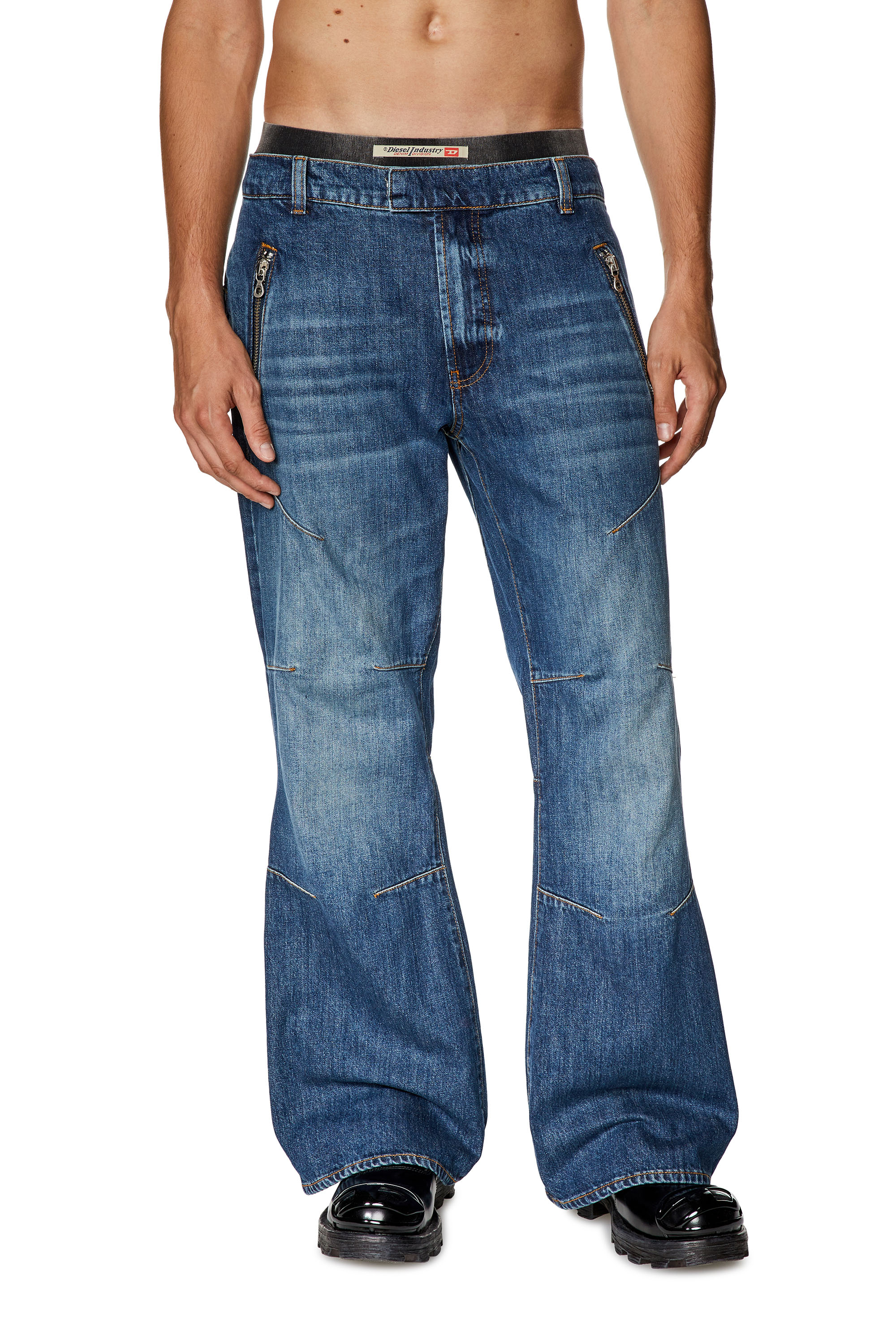 Diesel - Straight Jeans D-Ismis 0HJAW, Dunkelblau - Image 1