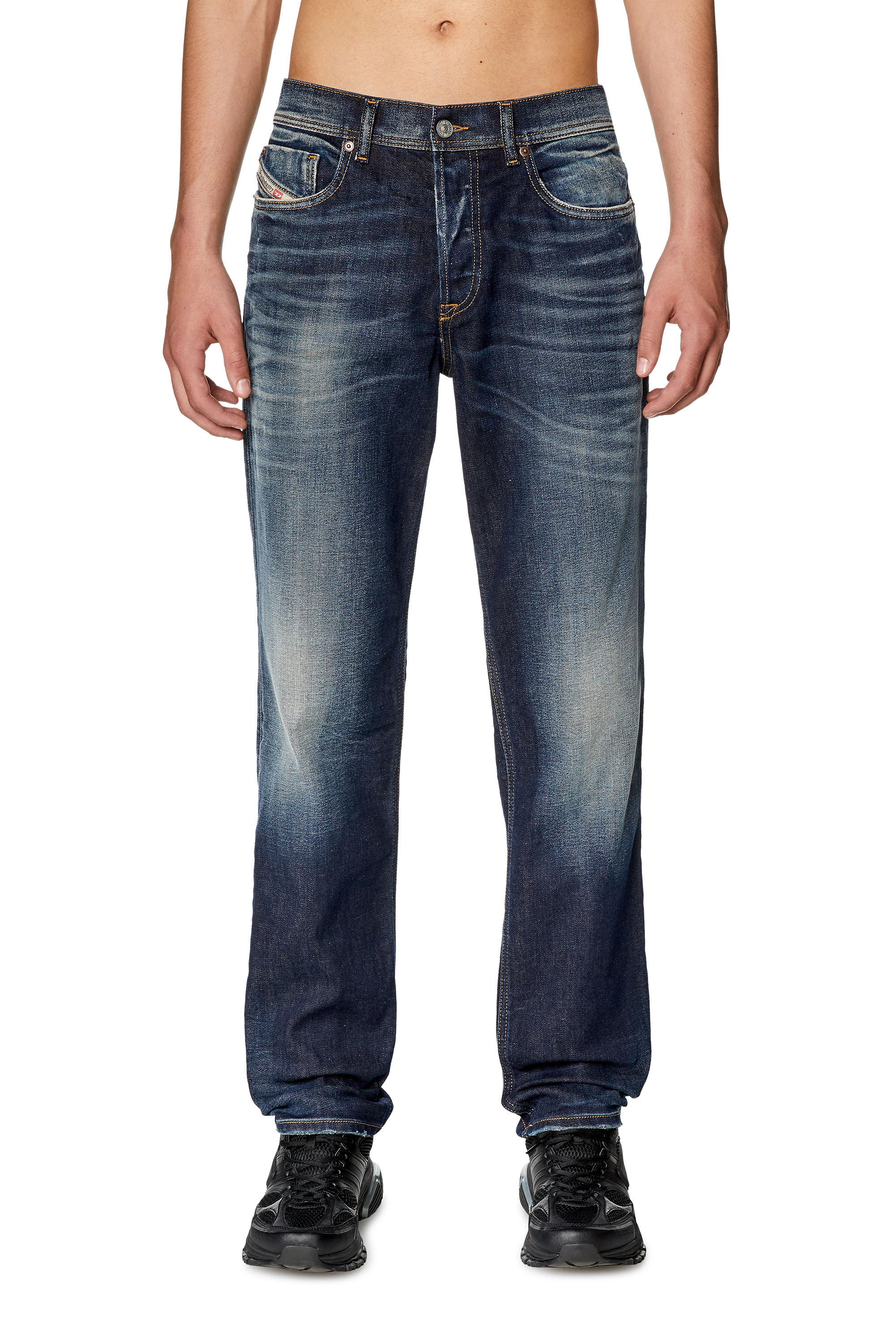 Diesel - Tapered Jeans 2023 D-Finitive 09G27, Blu Scuro - Image 1