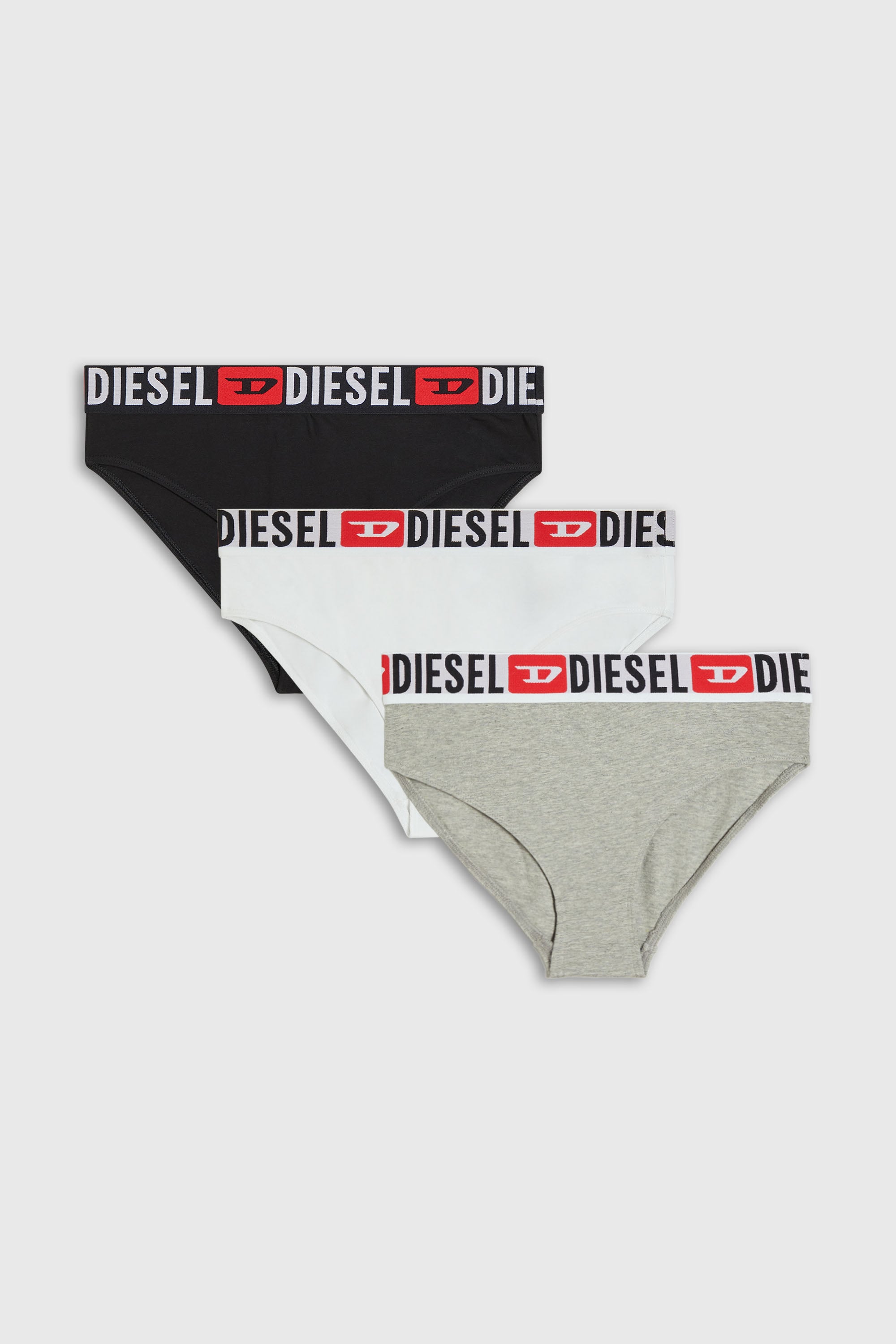 Diesel - SAM-D-CORE-3PACK, Set da tre slip con maxi logo in vita Donna in Multicolor - 1