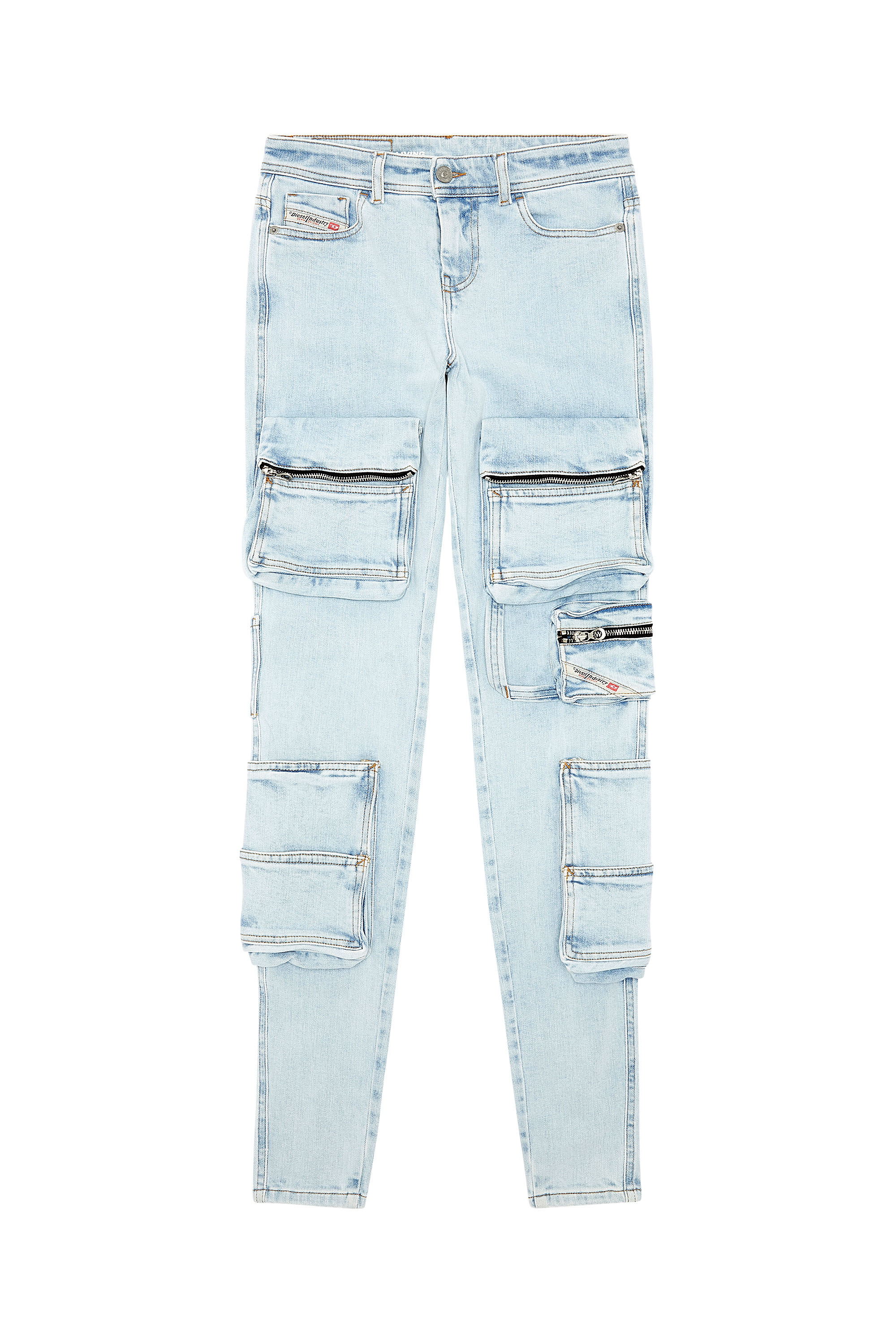 Diesel - Super skinny Jeans 1984 Slandy-High 068FU, Bleu Clair - Image 5