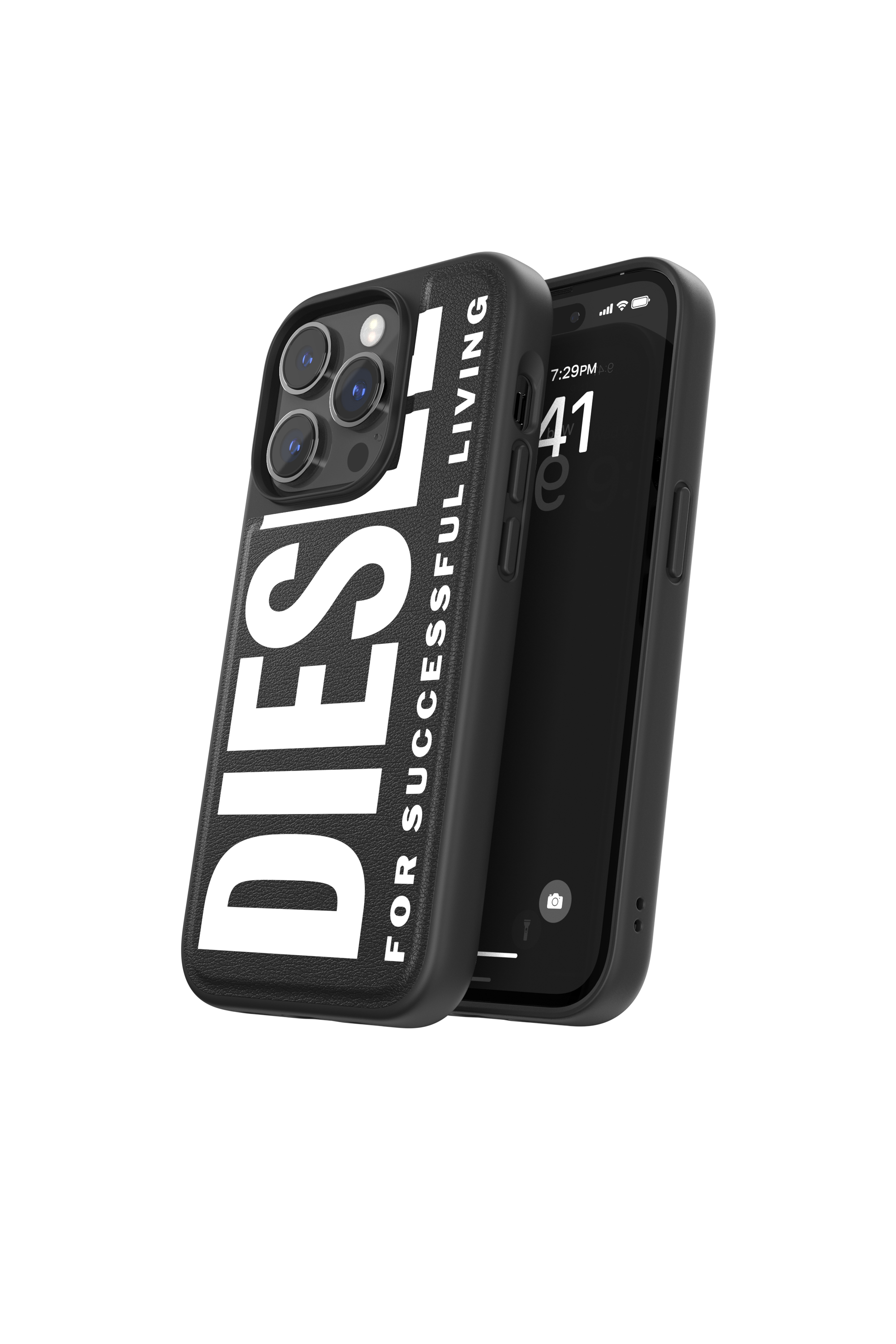 Diesel - 50257 MOULDED CASE, Coque moulée pur iPhone 14 Pro Mixte in Noir - 3