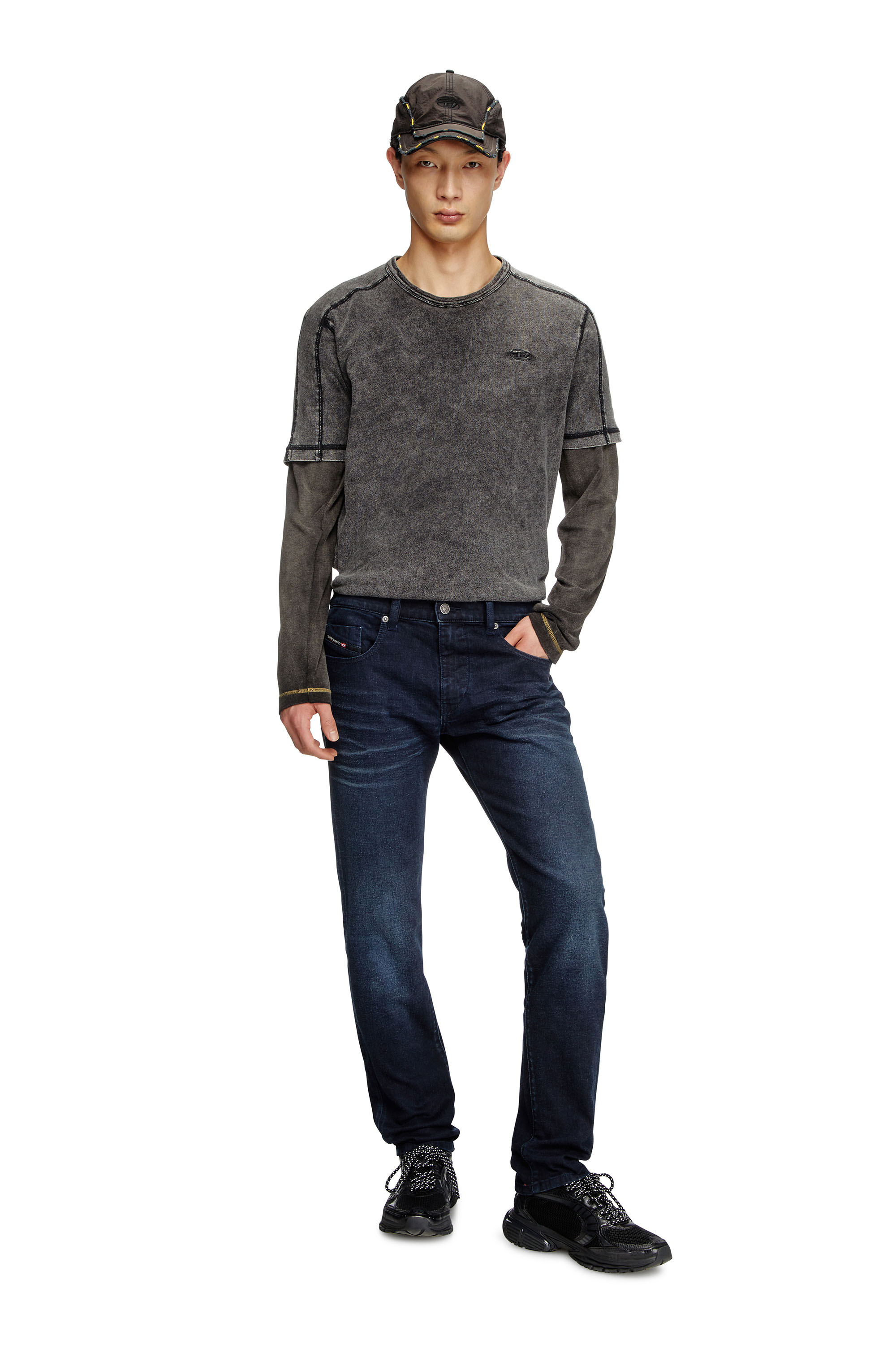 Diesel - Slim Jeans 2019 D-Strukt 0BMBX Uomo, Blu Scuro - Image 1