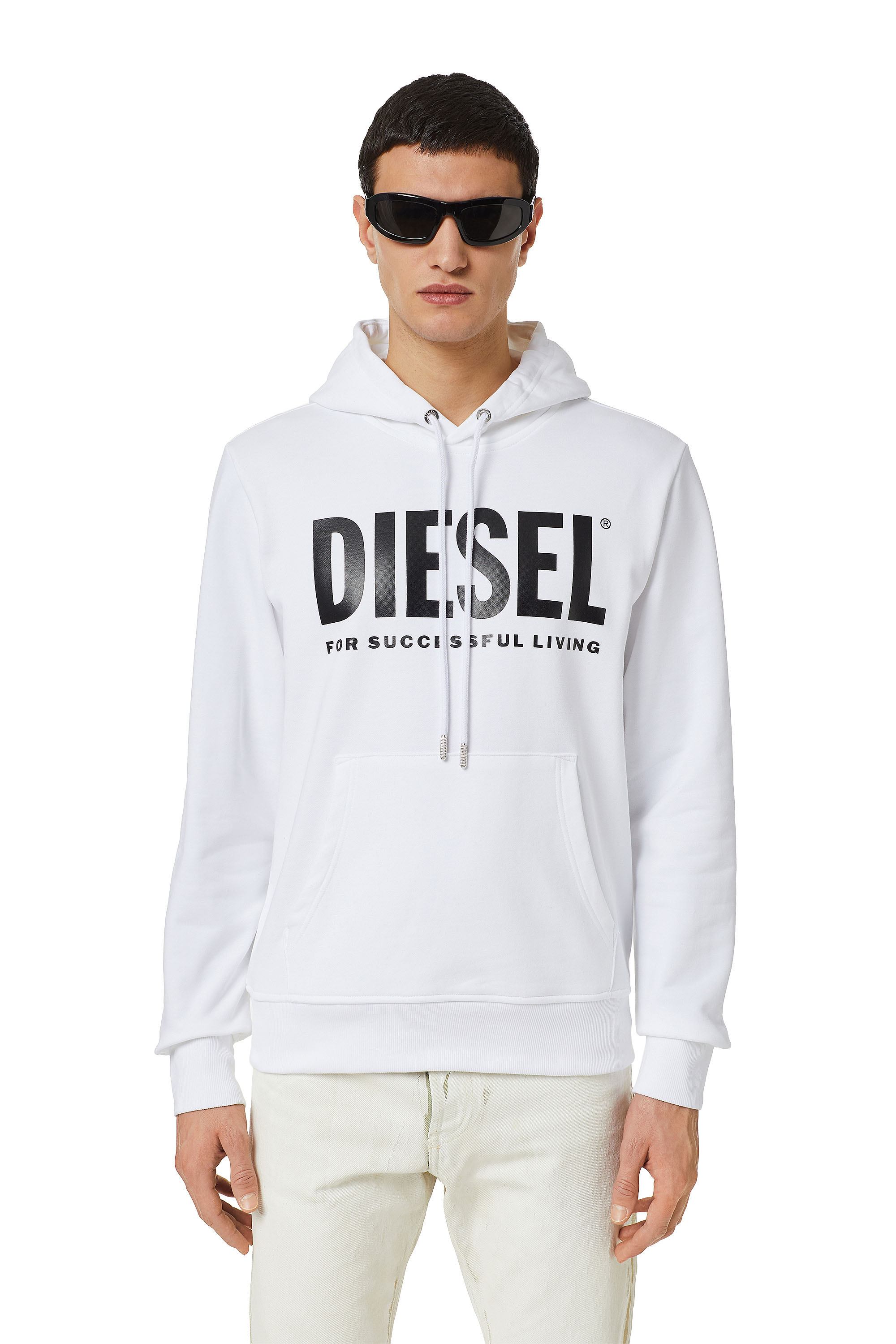 S-GIRK-HOOD-ECOLOGO, Weiß - Sweatshirts
