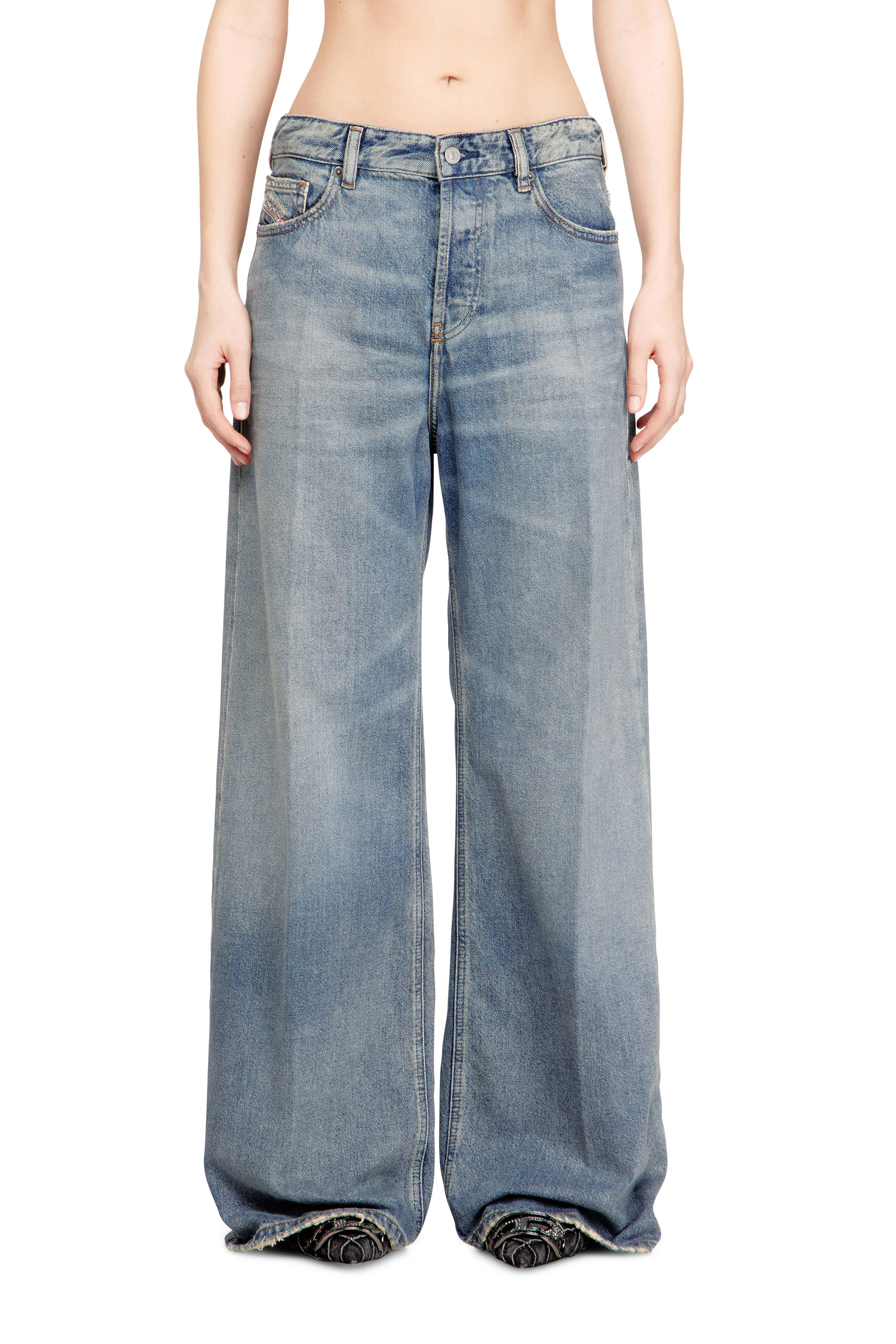 Diesel - Relaxed Jeans 1996 D-Sire 0BEBL Femme, Bleu moyen - Image 1