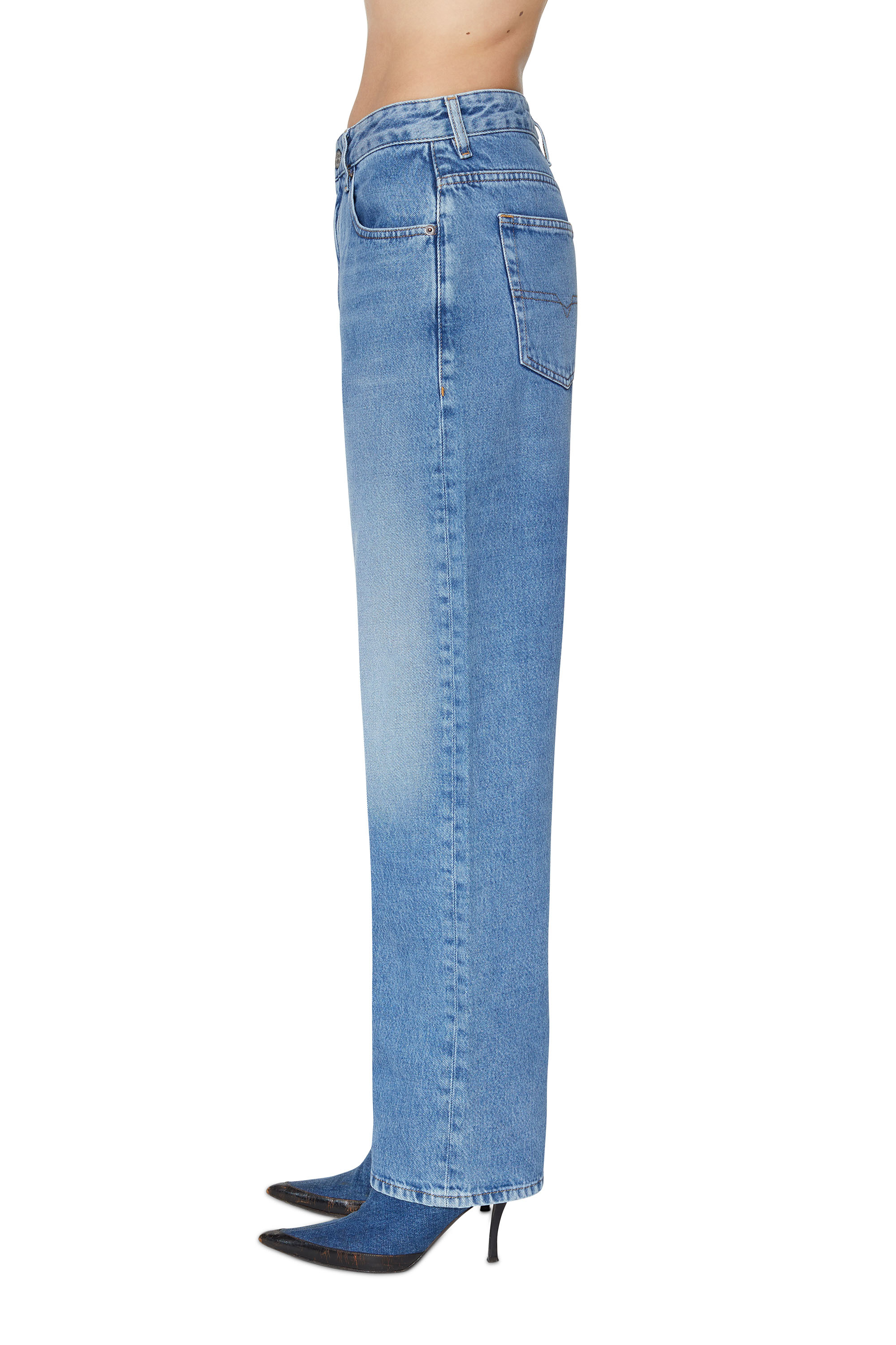 Diesel - 1999 09C16 Straight Jeans, Bleu moyen - Image 3