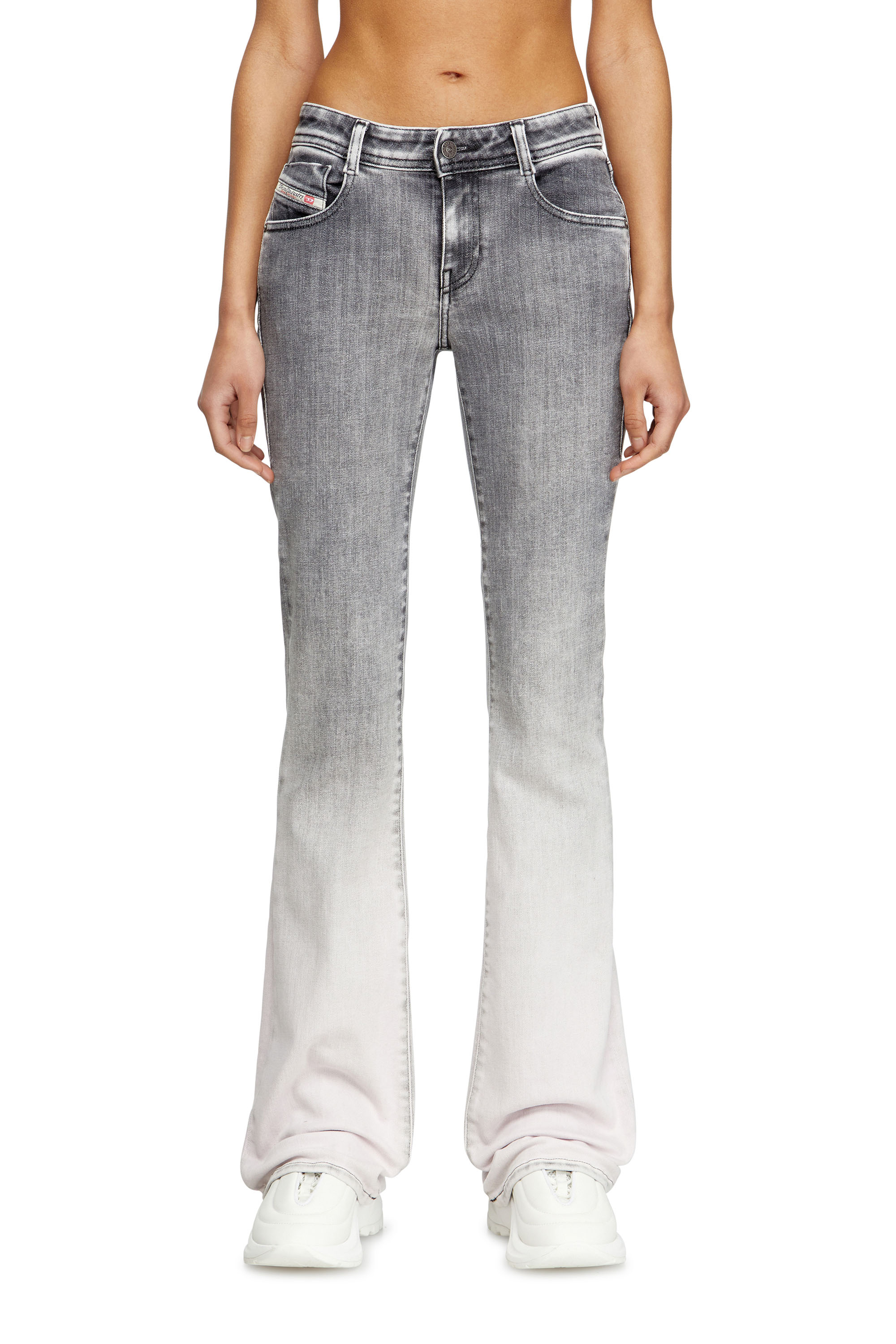 Diesel - Bootcut Jeans 1969 D-Ebbey 09K53 Donna, Grigio Chiaro - Image 1