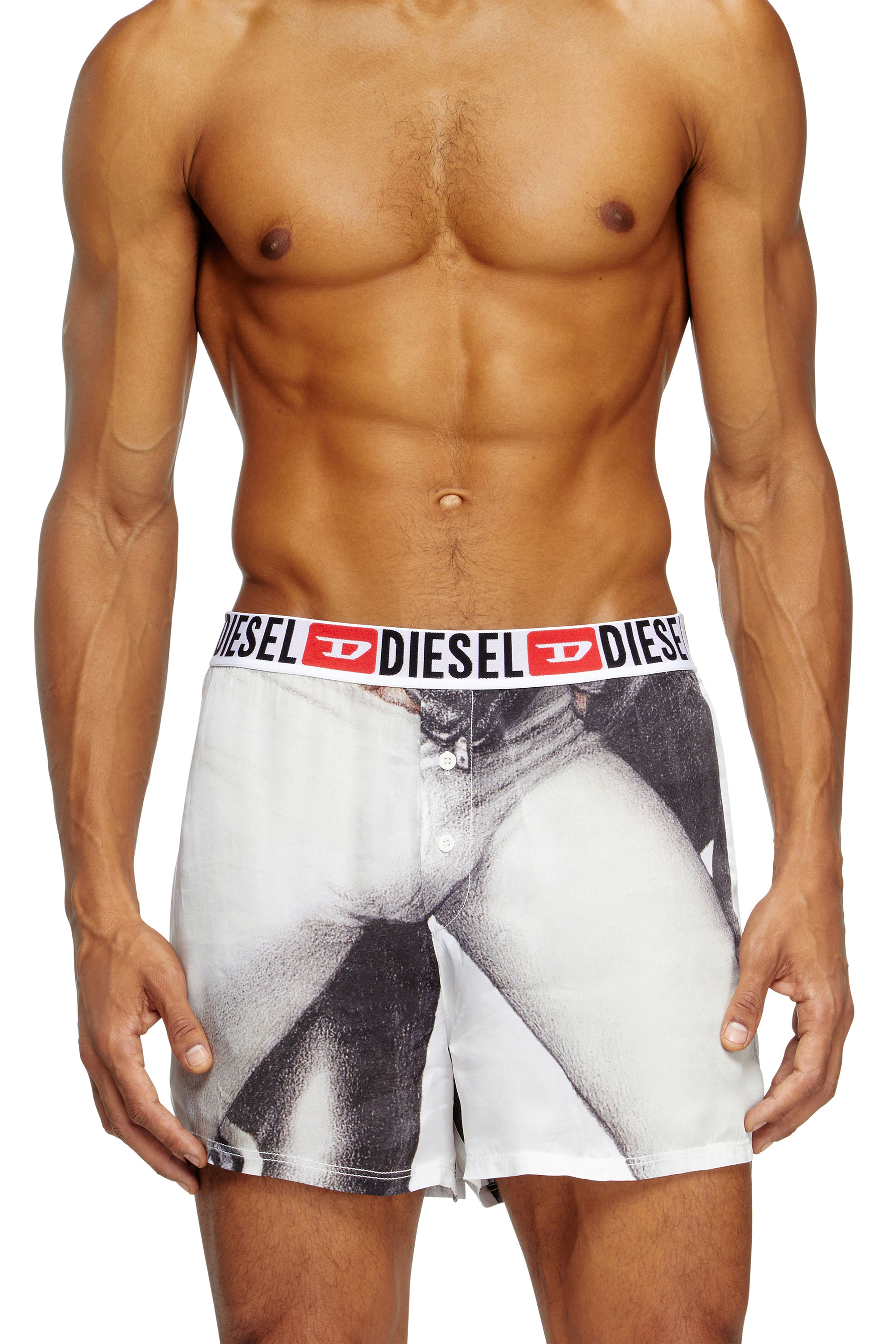Diesel - PR-STARK, Herren Boxershorts mit Grafik-Print in Weiß - 2