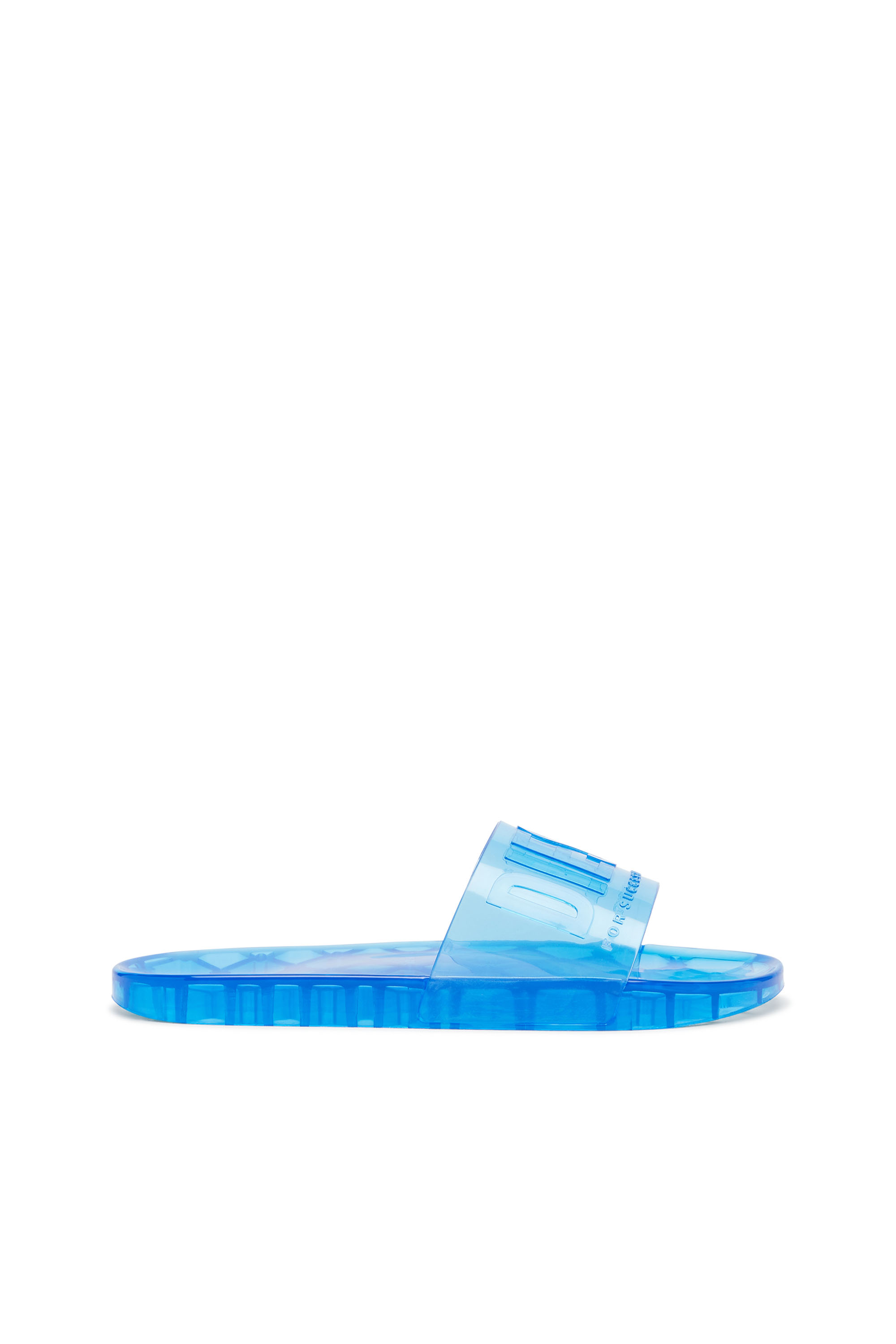 Diesel - SA-KARAIBI GL X, Damen Sa-Karaibi-Bade-Slides aus transparentem PVC in Blau - Image 1