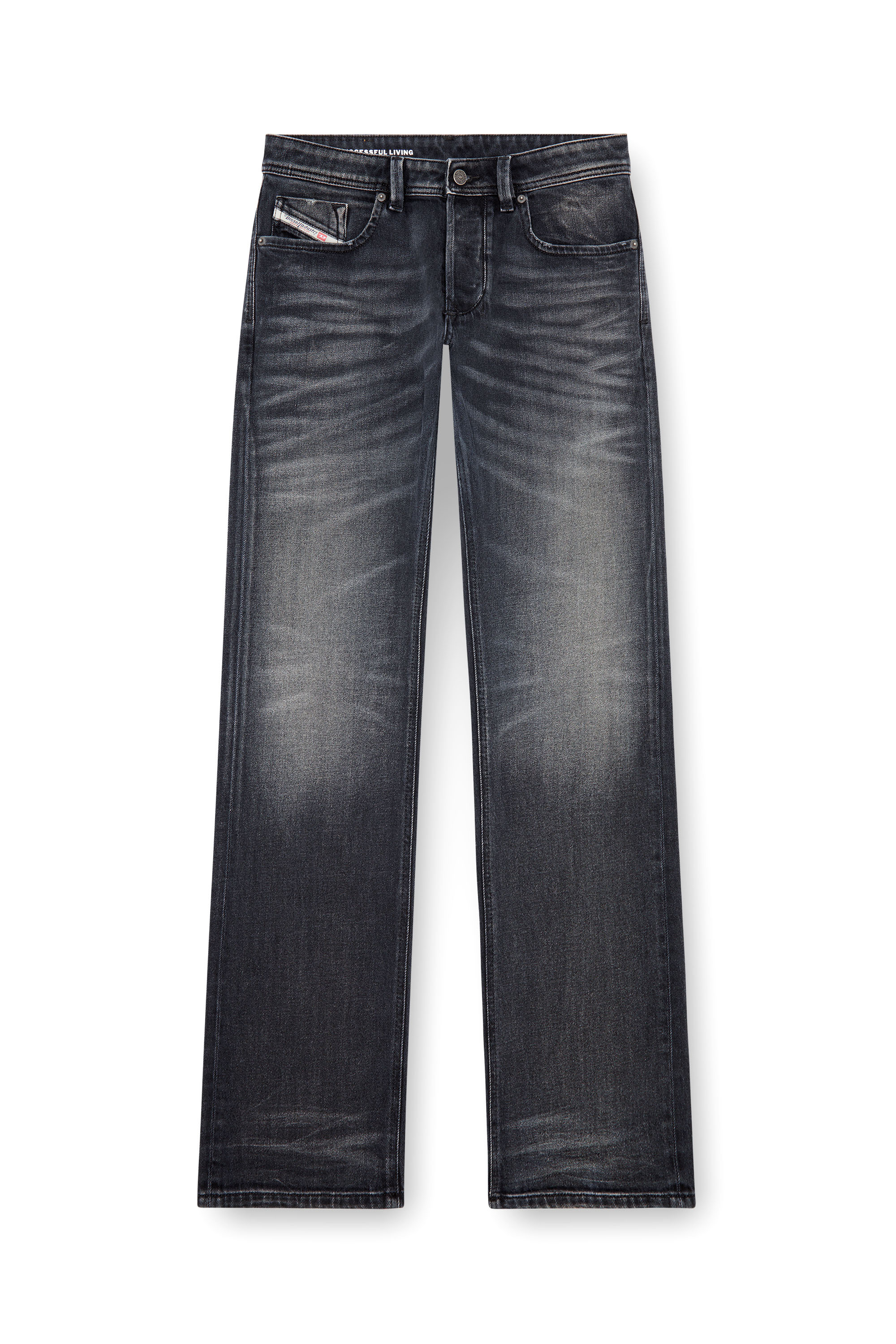 Diesel - Homme Straight Jeans 1985 Larkee 09J65, Noir/Gris foncé - Image 3