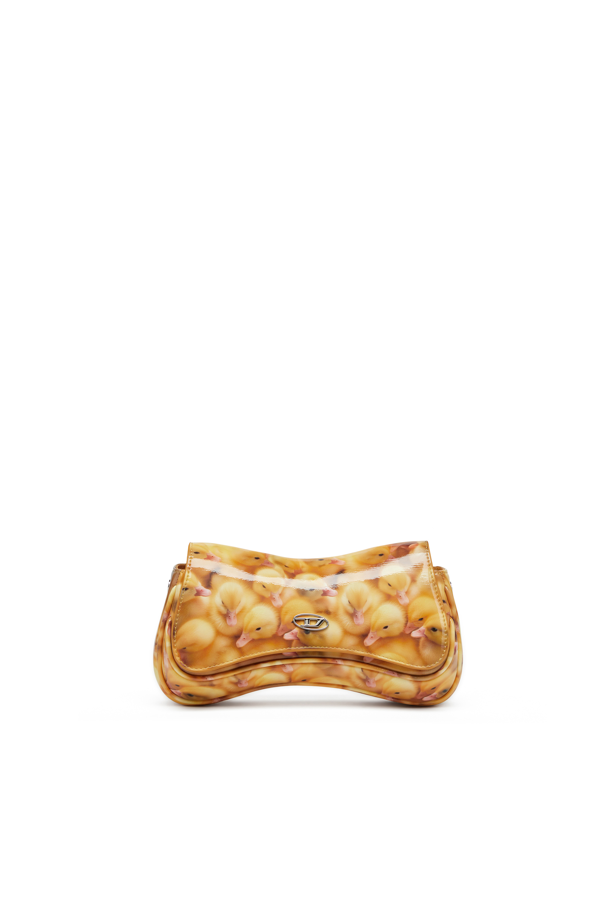 Diesel - PLAY CLUTCH, Play-Clutch lucida con stampa Donna in Giallo - 1
