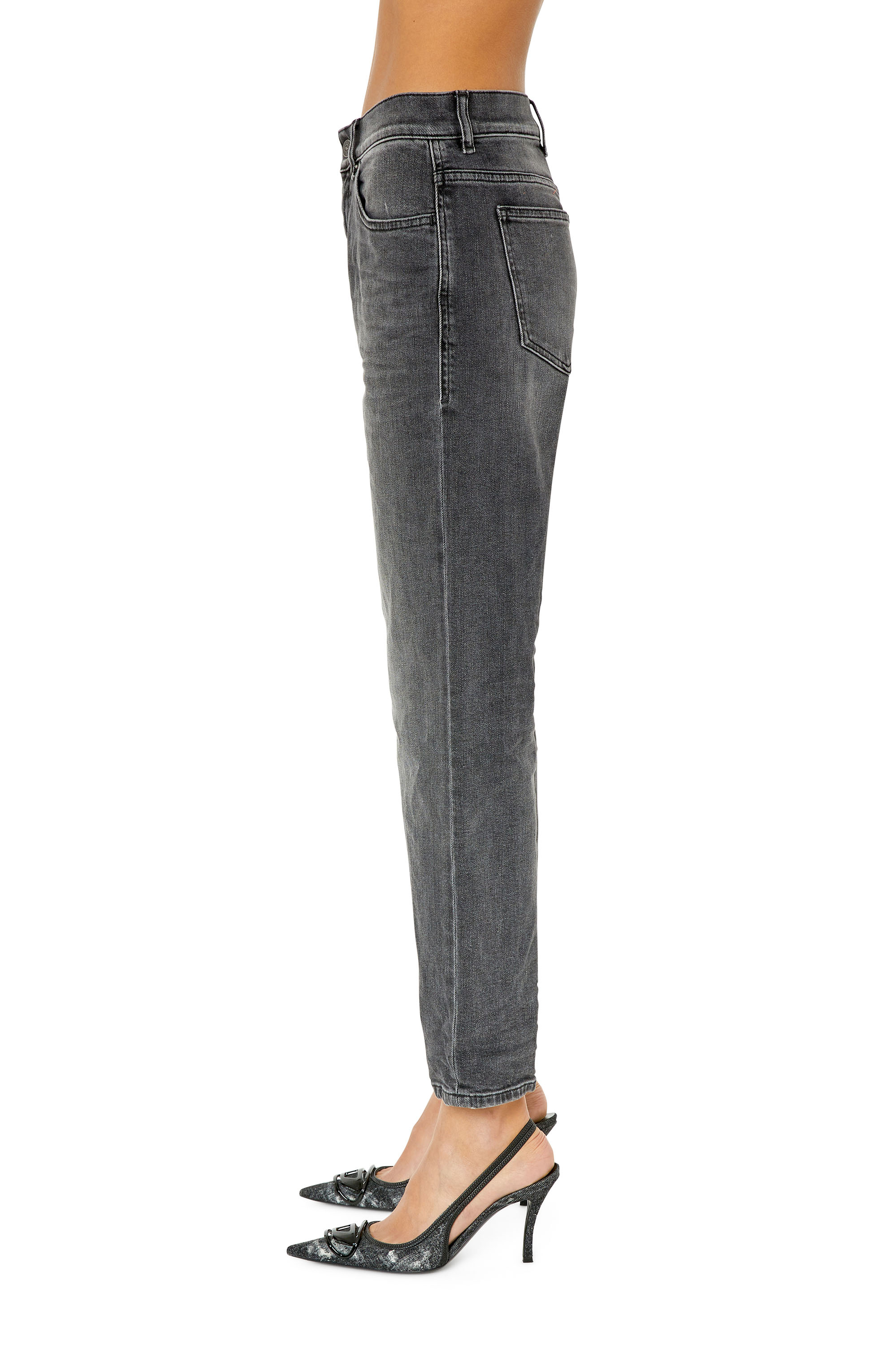 Diesel - 2016 D-Air 09E94 Boyfriend Jeans, Nero/Grigio scuro - Image 4