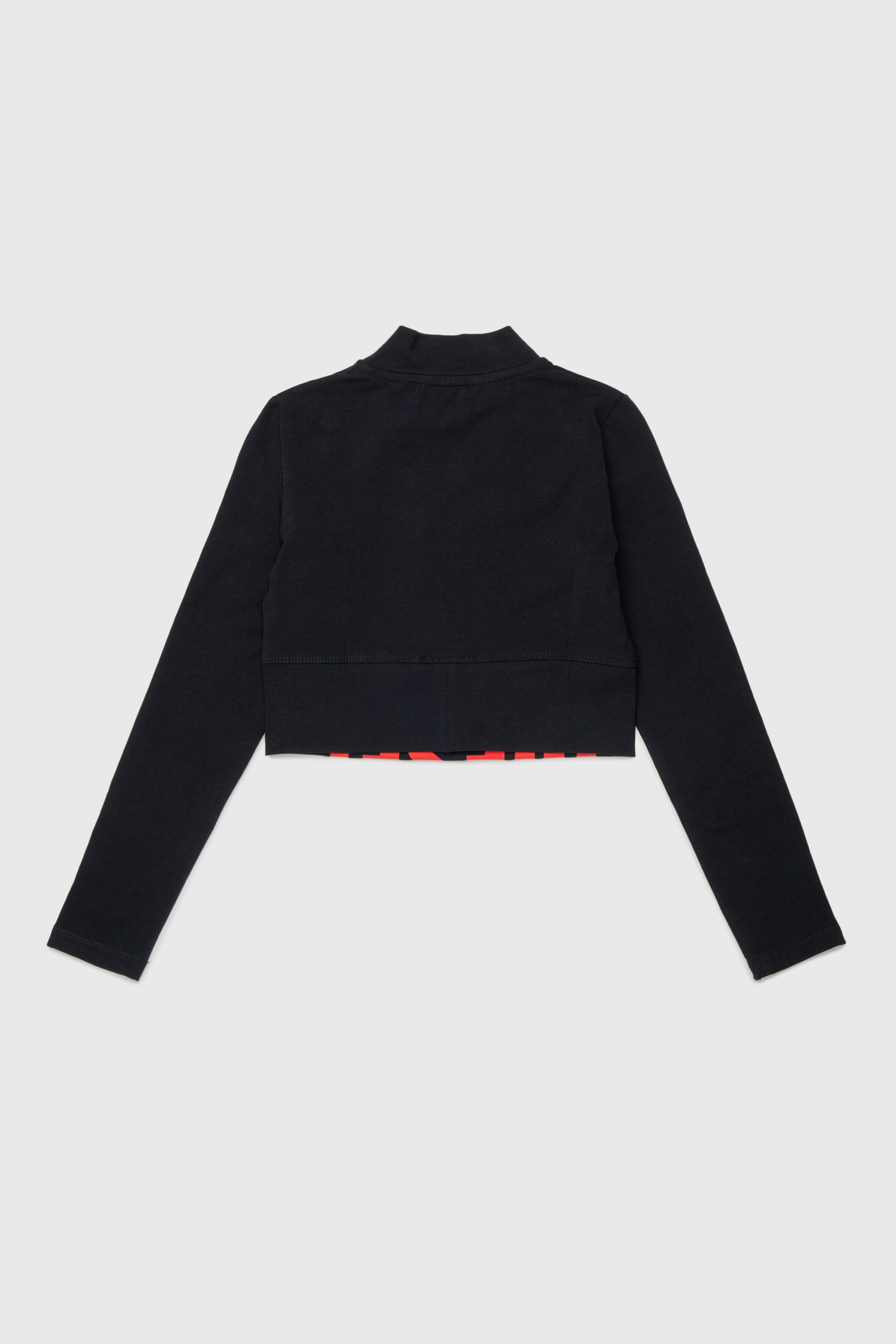 Diesel - TCEFILS, Crop top con logo cut-off Donna in Nero - 2