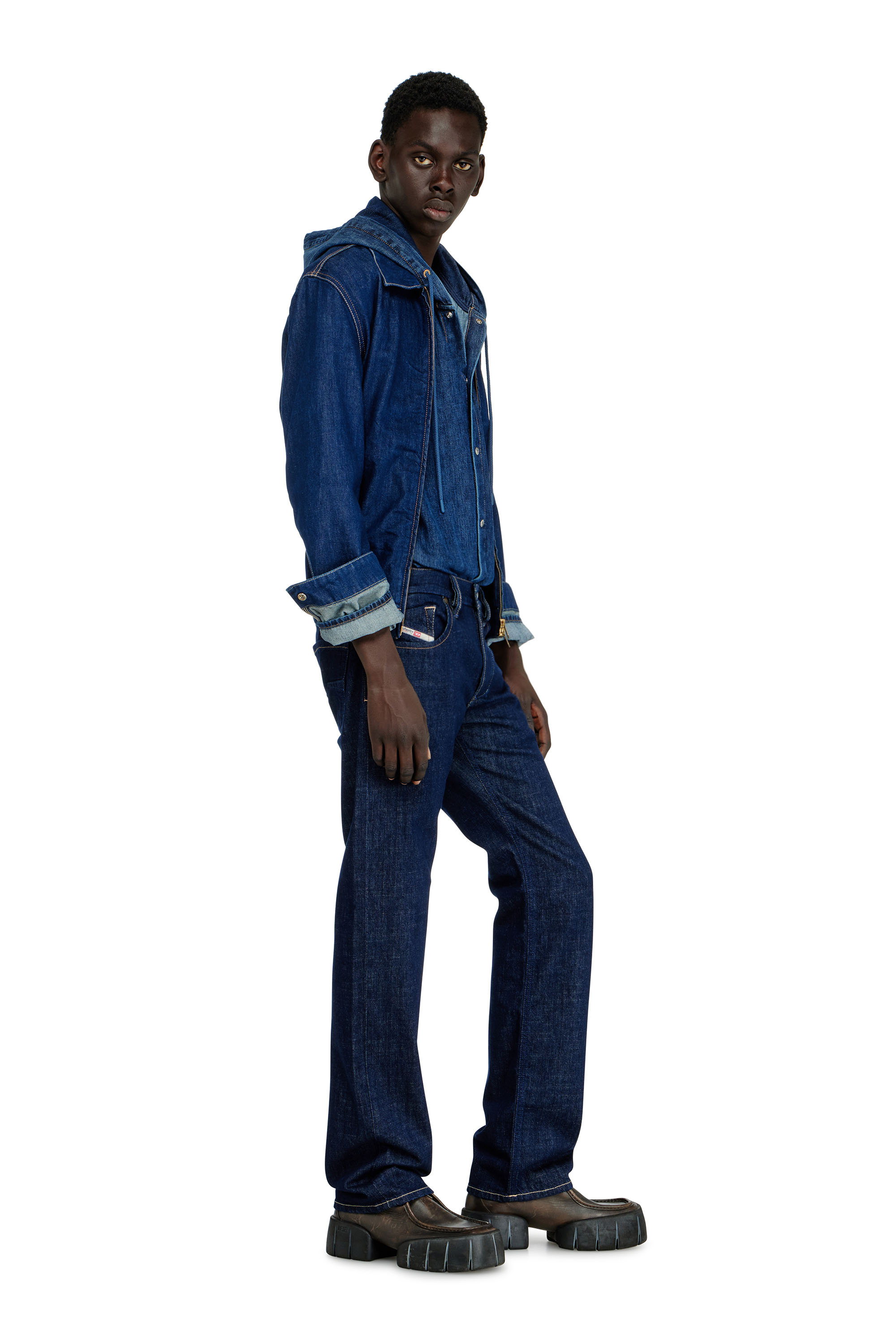 Diesel - Regular Jeans 1985 Larkee 007EQ Homme, Bleu Fonc&eacute; - Image 2