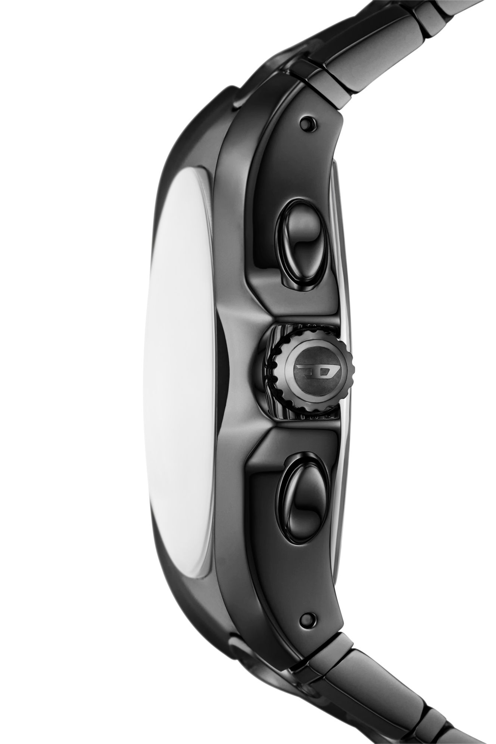 Diesel - DZ4696 WATCH, Montre D-Curve en acier inoxydable noir Homme in Noir - 3