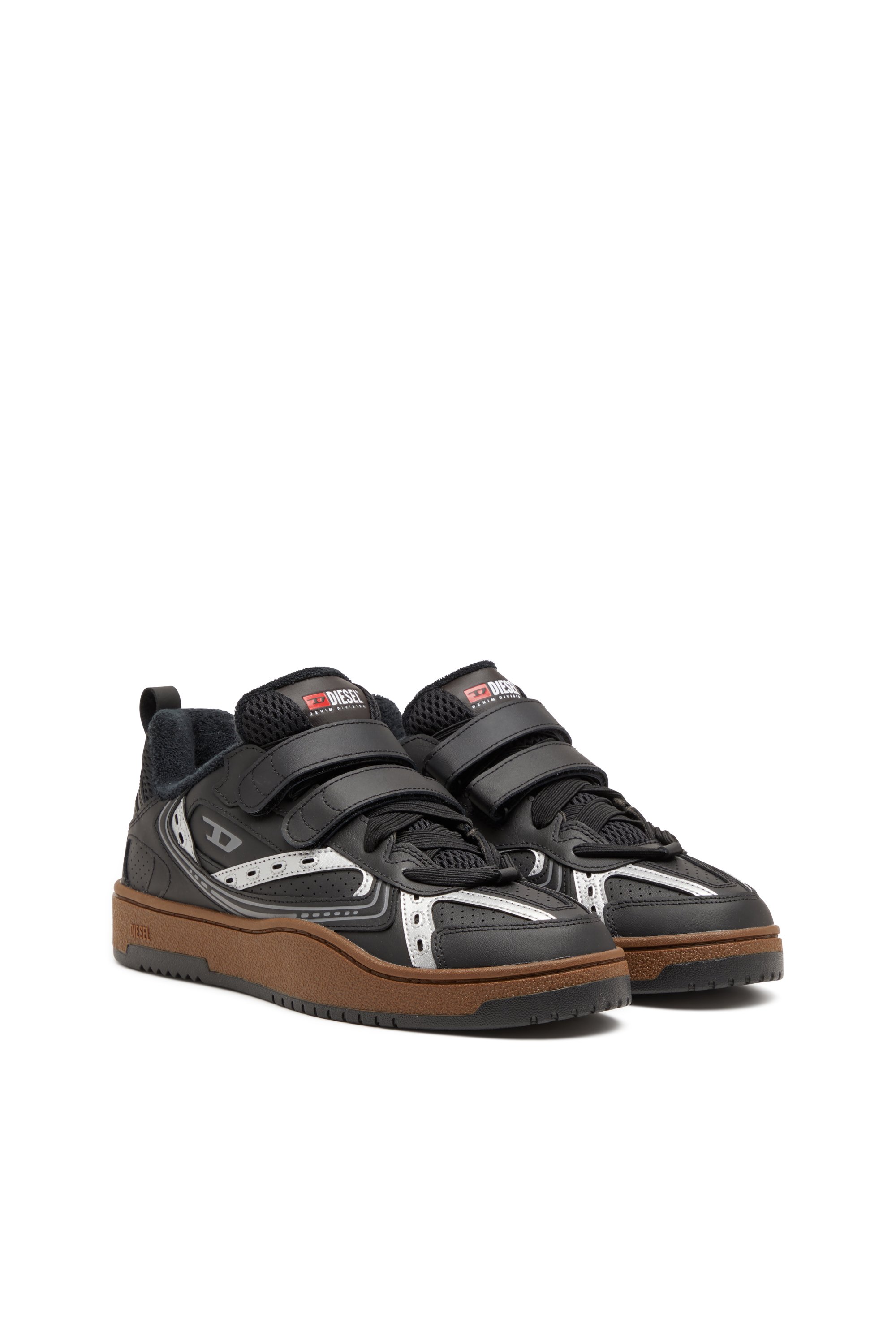 Diesel - S-UKIYO SKT, Herren S-Ukiyo-Sneakers aus Leder mit Riemen in Schwarz - 2