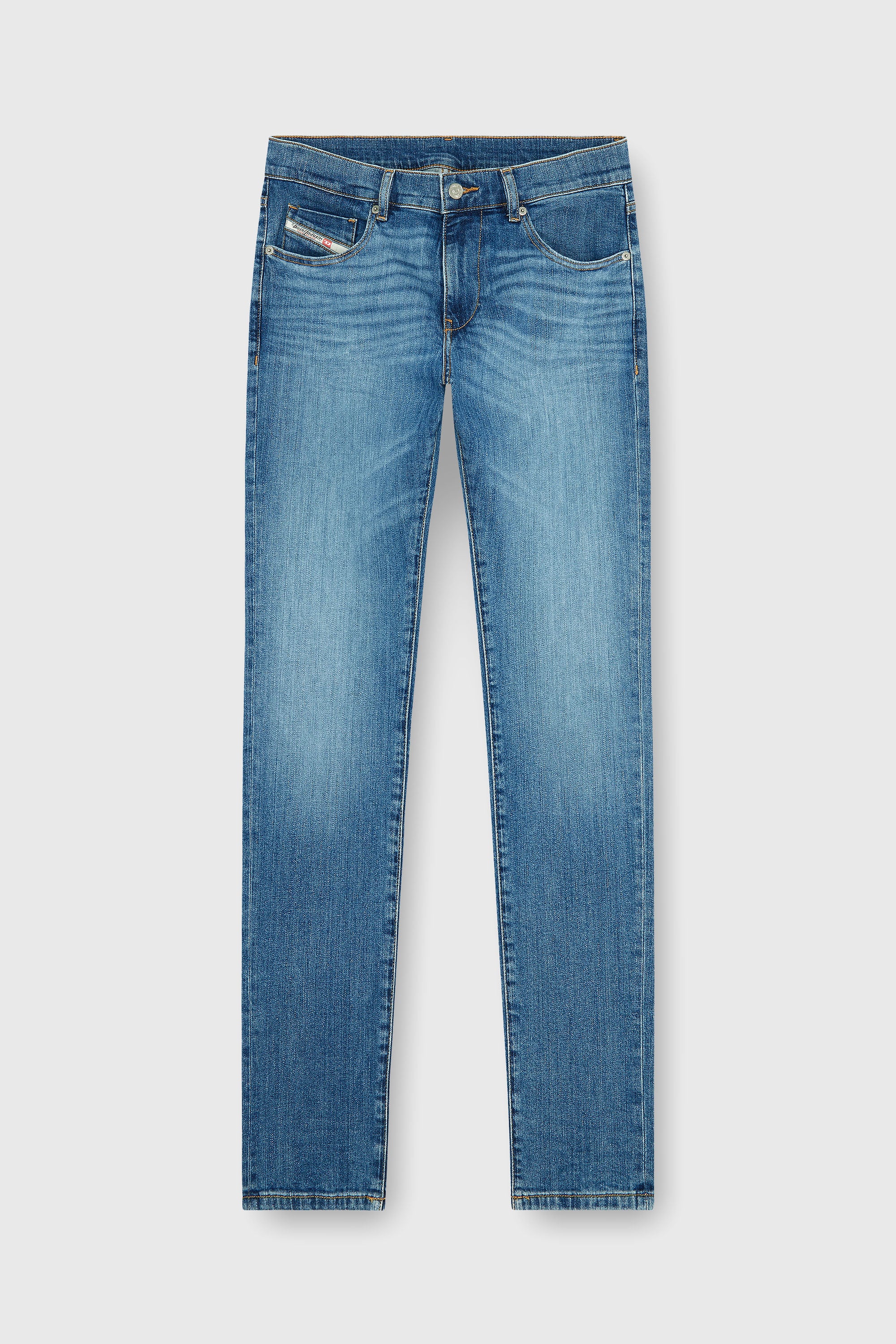 Diesel - Slim Jeans 2019 D-Strukt 0KIAL Uomo, Blu Chiaro - Image 2