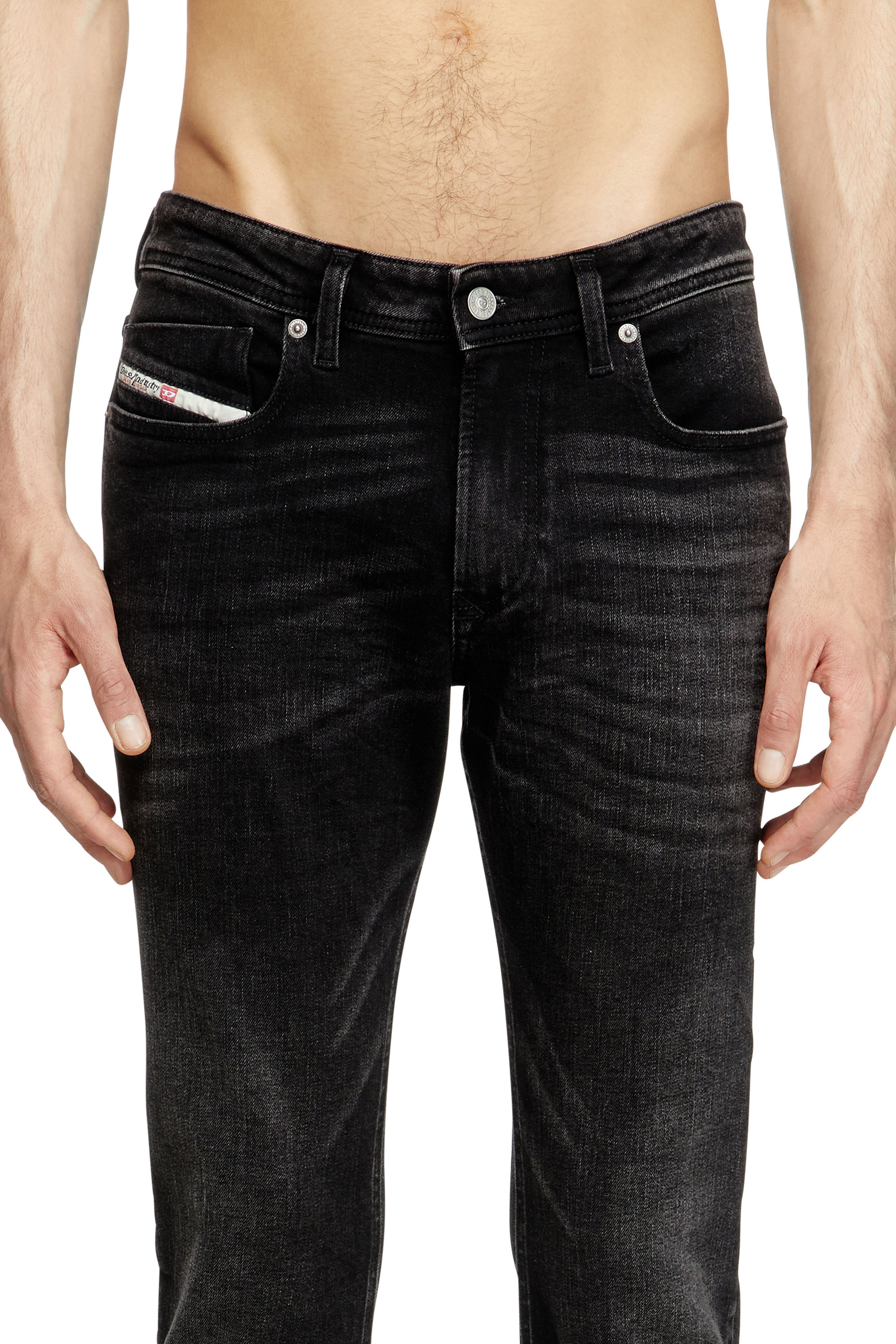 Diesel - Skinny Jeans 1979 Sleenker 0GRDA Uomo, Nero/Grigio scuro - Image 5