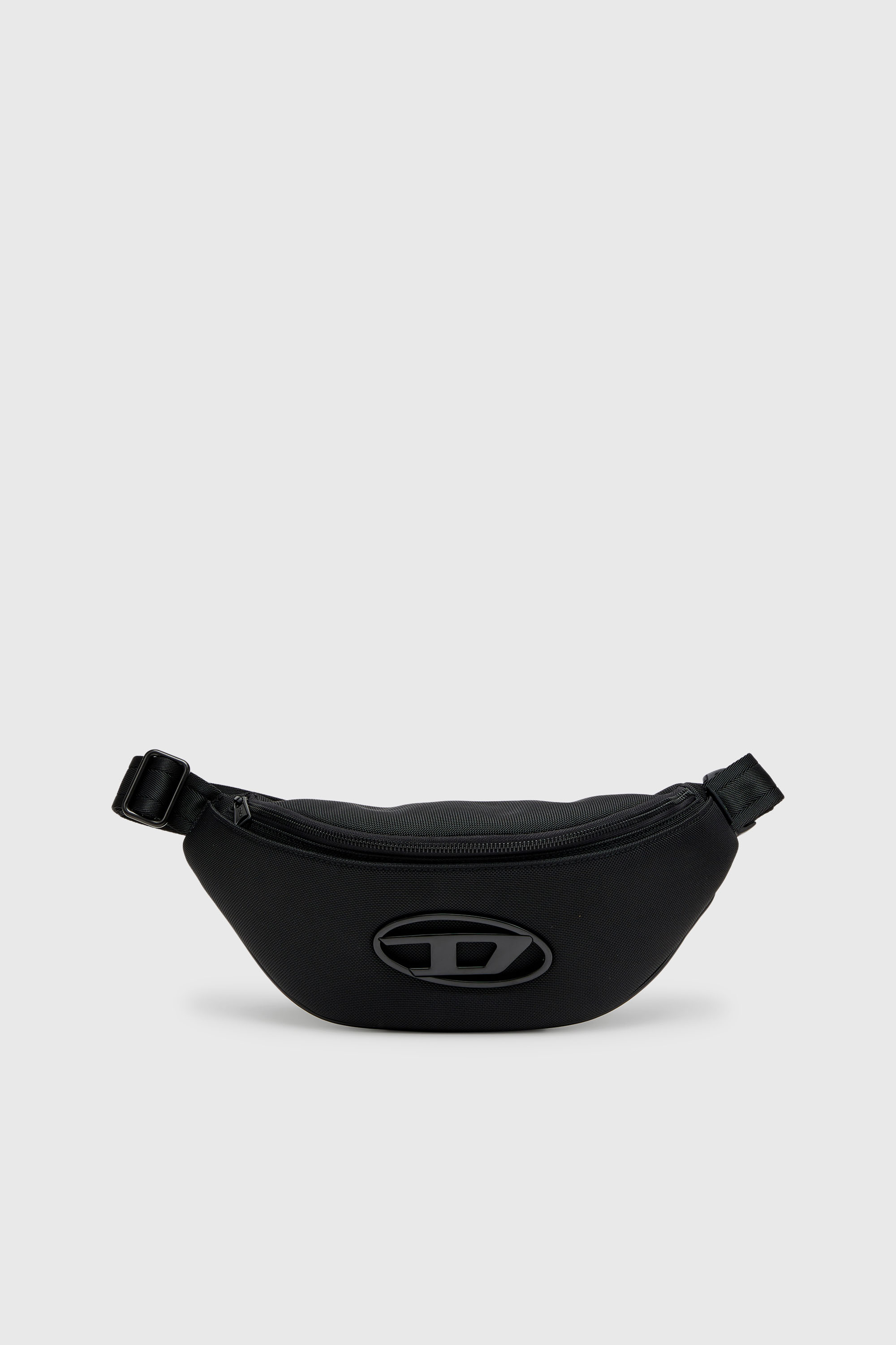 Diesel - HOLI-D BELT BAG M, Holi-D - Marsupio in nylon con tasca interna Unisex in Nero - 1