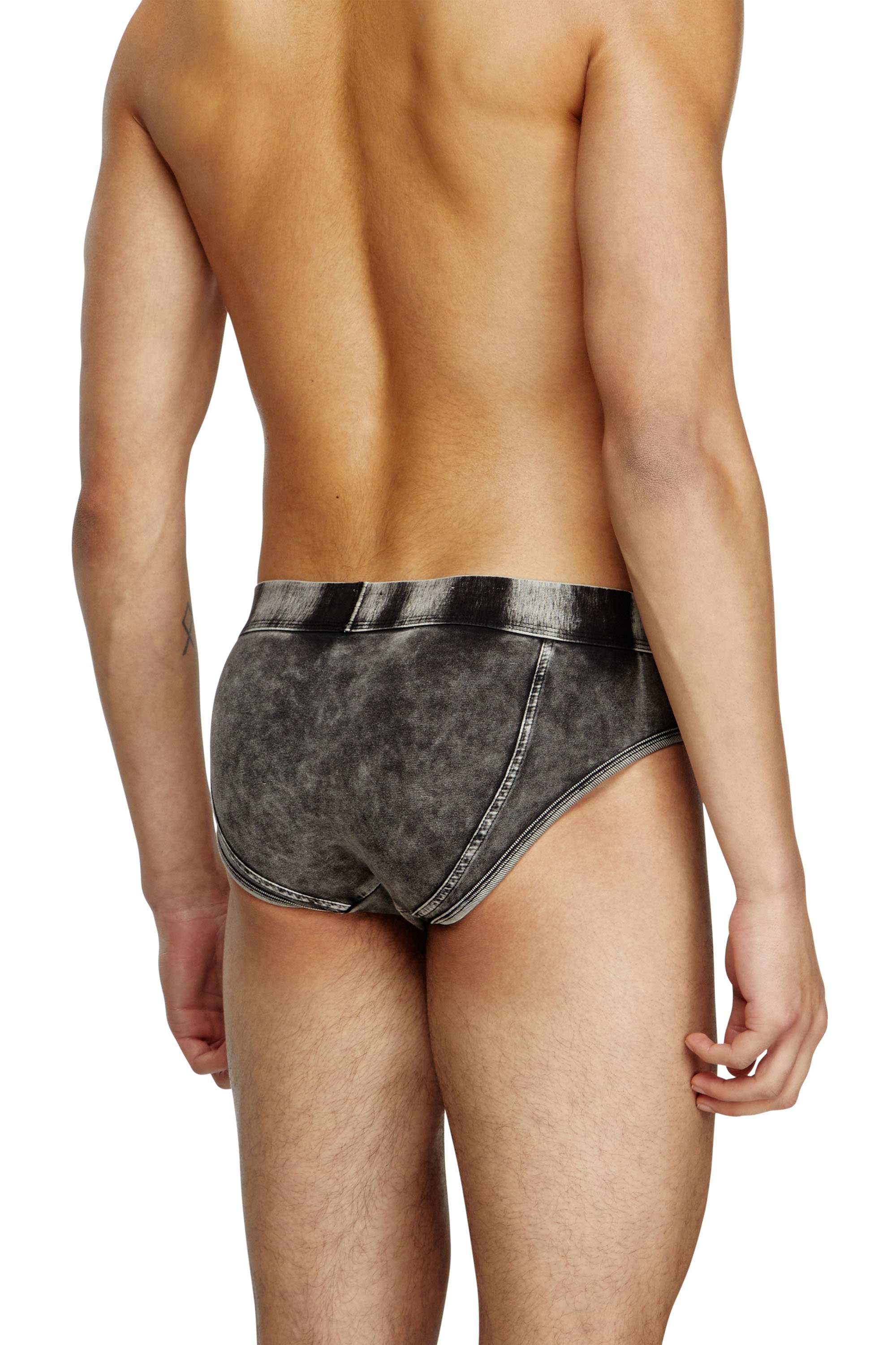 Diesel - ANDRE-DNM, Slip effetto denim Uomo in Nero - 3