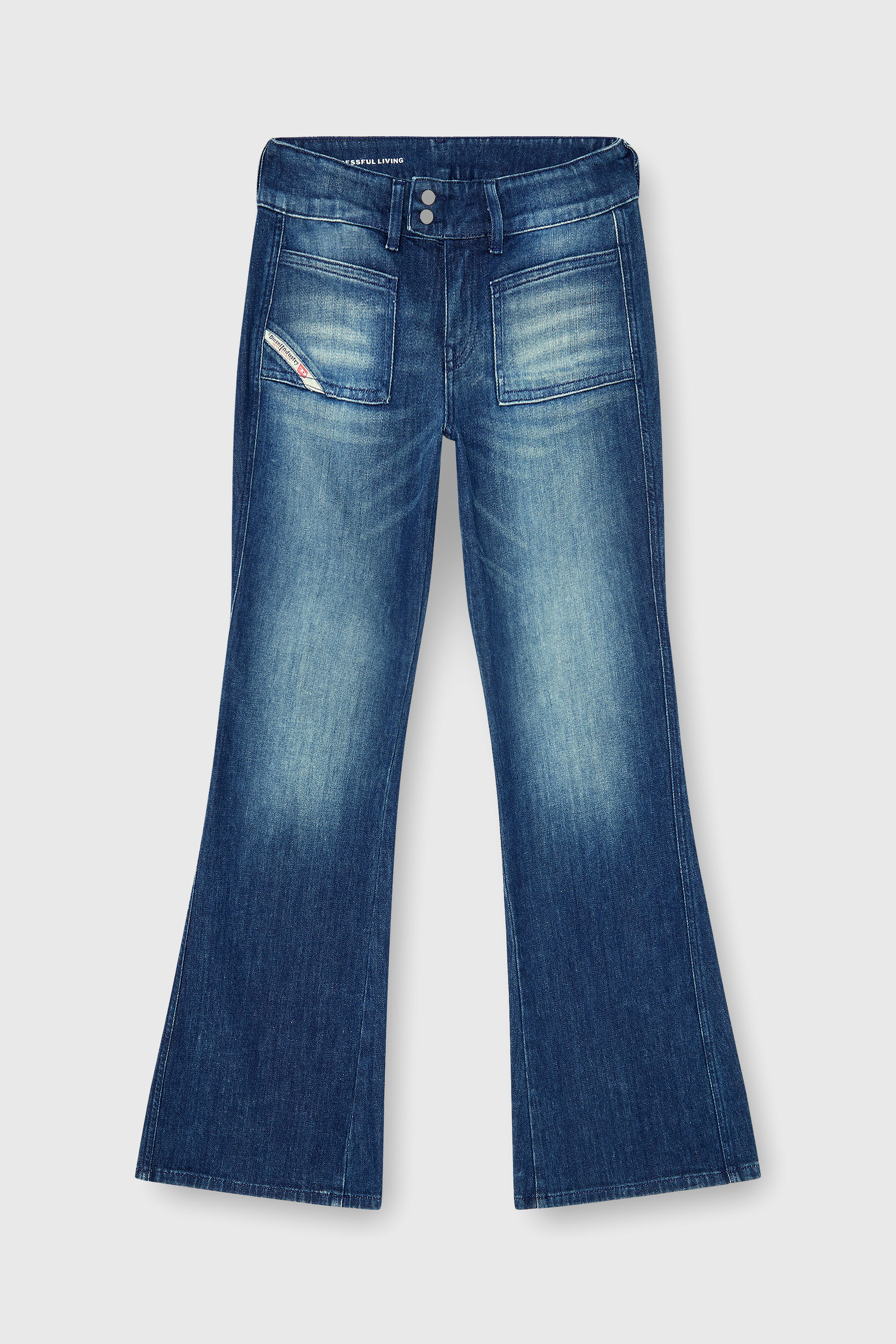 Diesel - Woman's Bootcut Jeans D-Hush 0KBBR, Dark Blue - 2