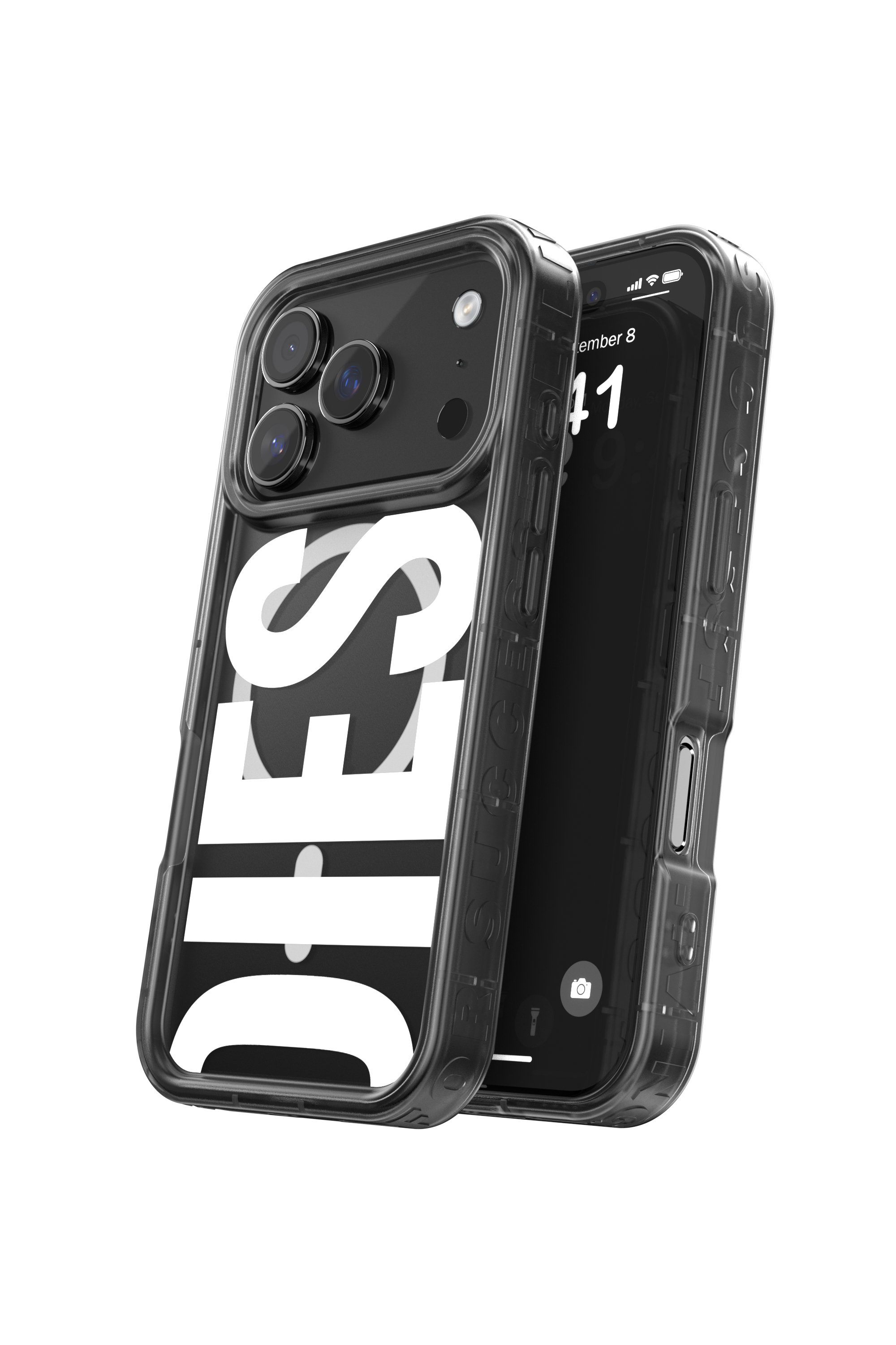 Diesel - 60437 MOULDED CASE, Custodia Biscotto Bumper con Magsafe per iPhone 17 Pro Unisex in Nero - 3