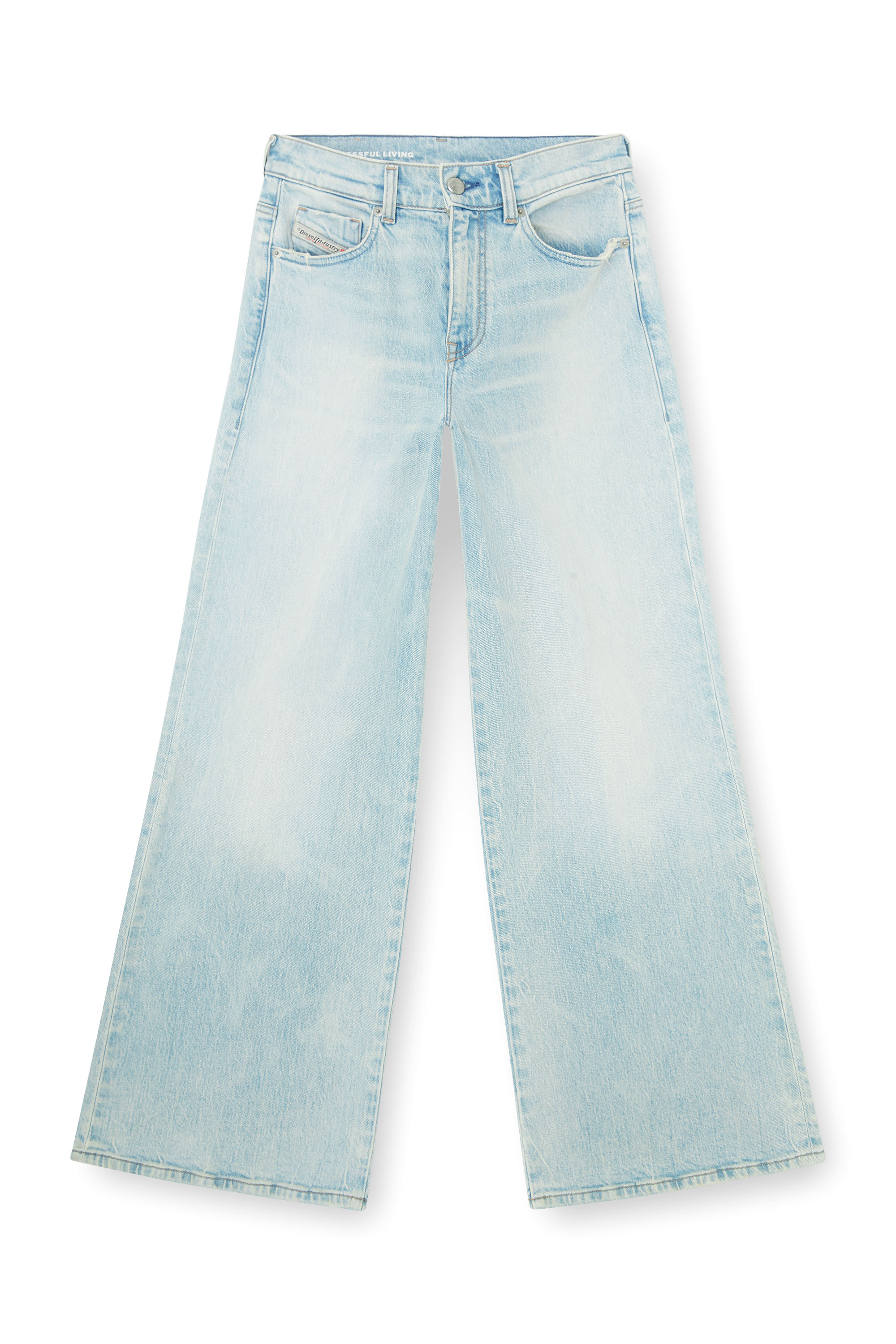 Diesel - Flare Jeans 1978 D-Akemi 0KBBX Donna, Blu Chiaro - Image 3