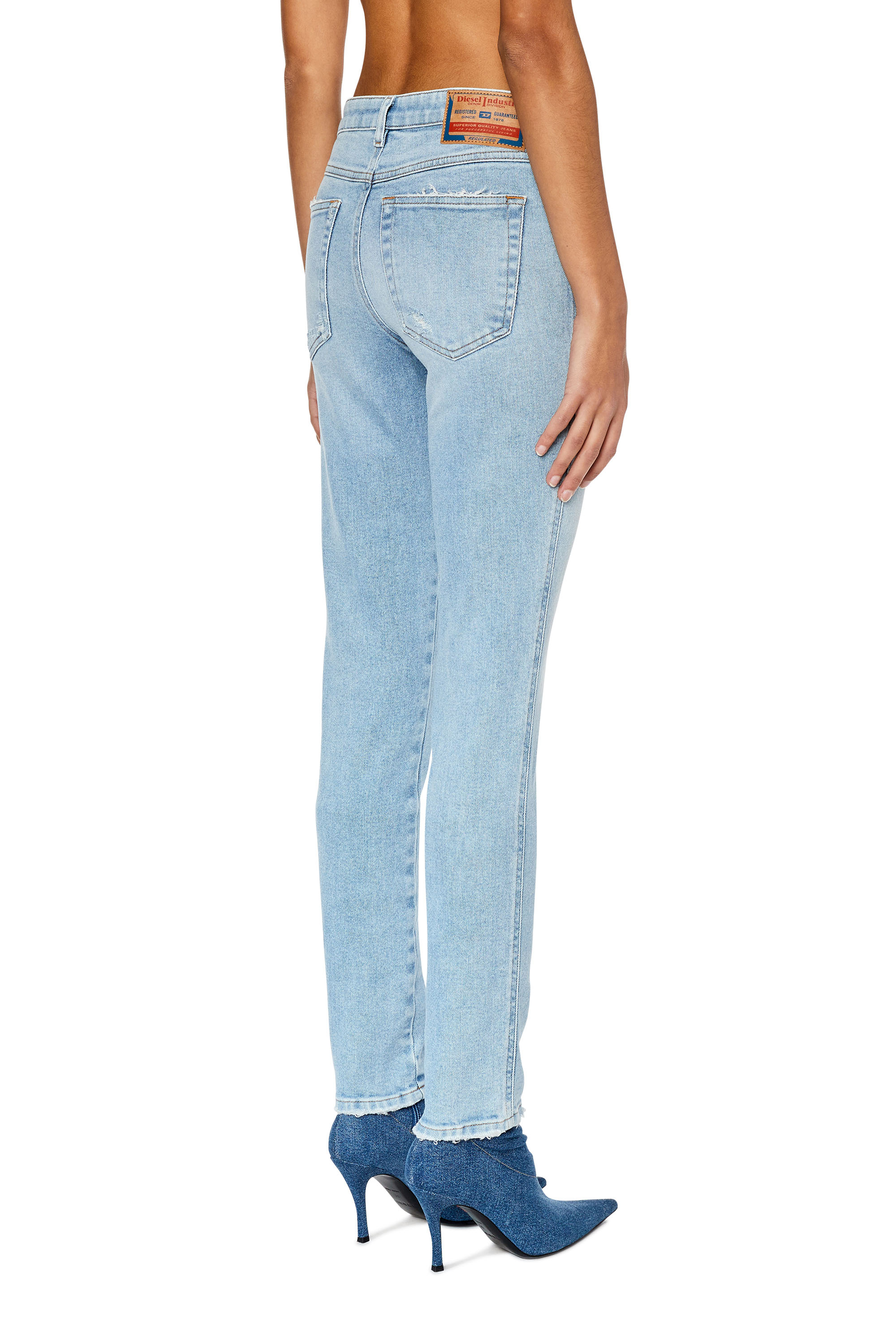 Diesel - Skinny Jeans 2015 Babhila 09E90, Blu Chiaro - Image 2