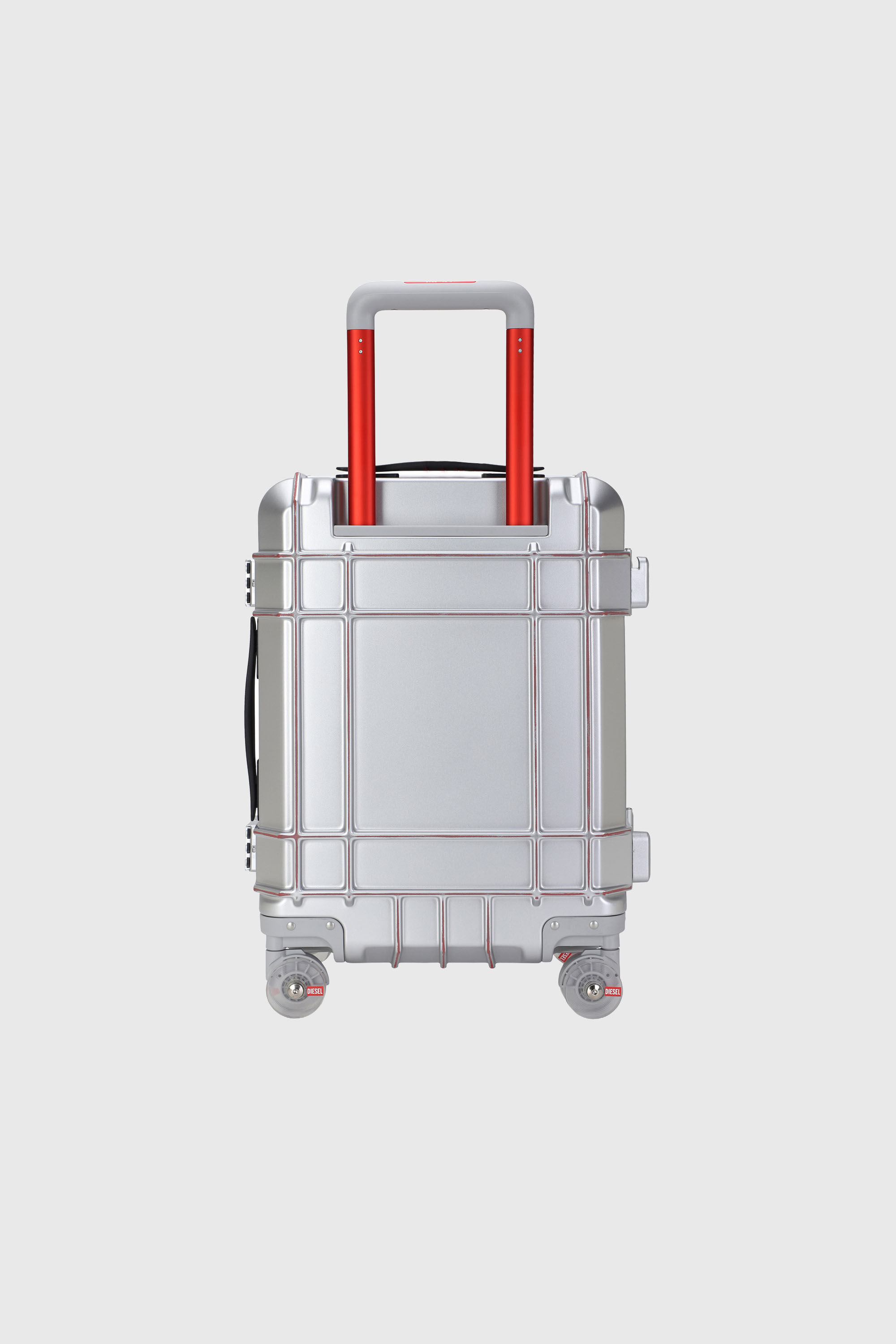 Diesel - DIESEL PC STRONG IMAGE TROLLEY- DSL003, Valigia resistente taglia S Unisex in Argento - 3