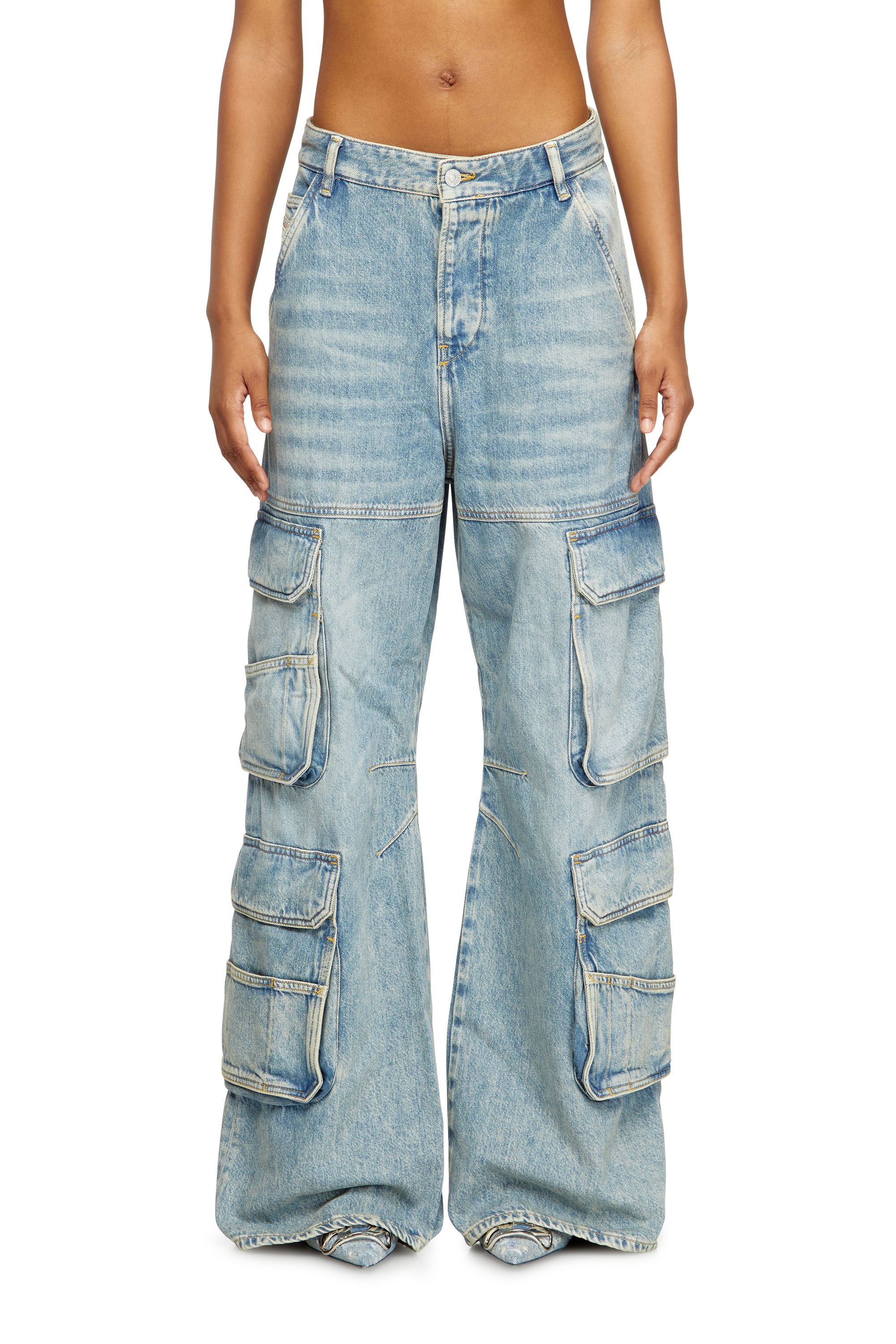 Diesel - Damen Relaxed Jeans 1996 D-Sire 0DBCX, Hellblau - 1