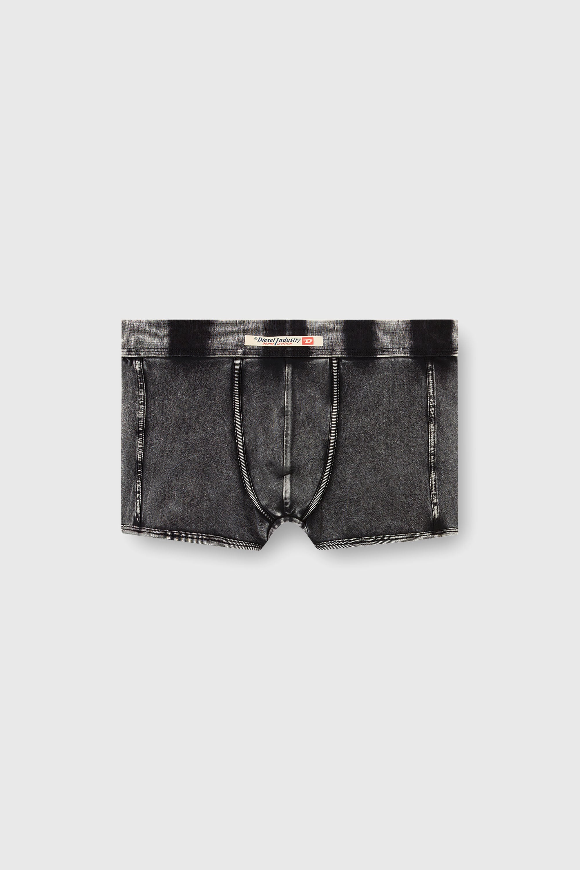 Diesel - DAMIEN-DNM, Man's Denim-effect boxer briefs in Black - 2