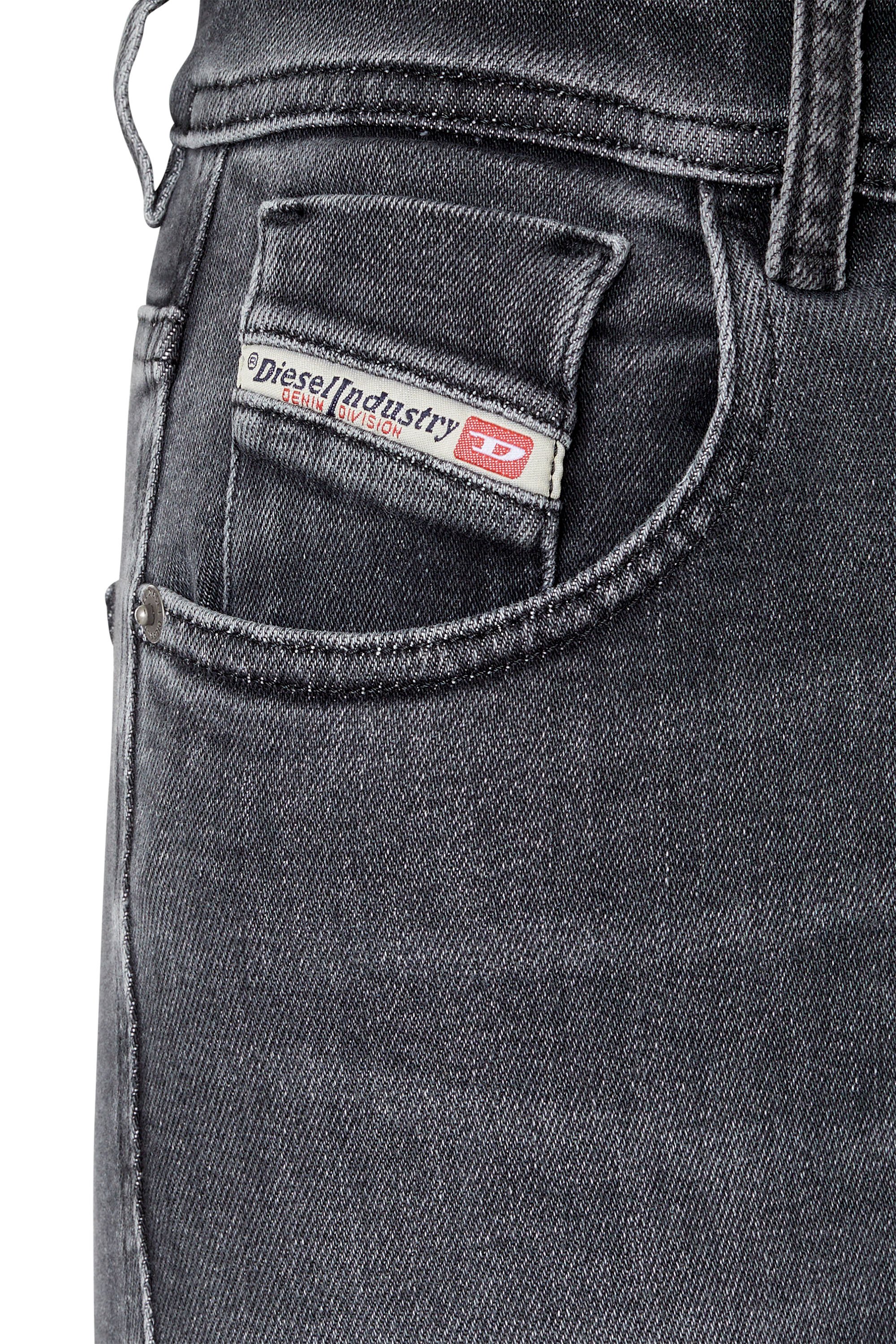 Diesel - Super skinny Jeans 1984 Slandy-High 09D61, Noir/Gris foncé - Image 4