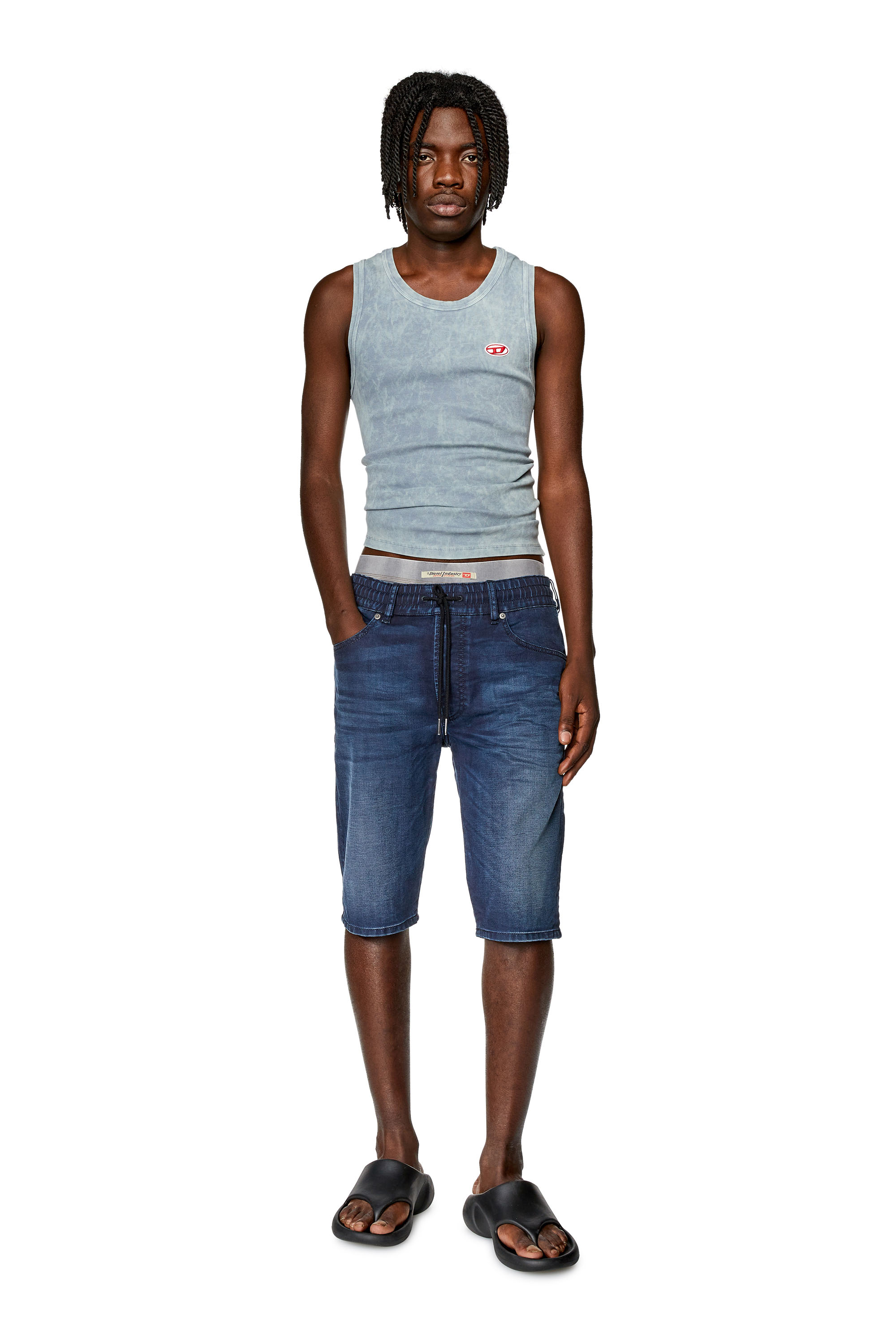 Diesel - D-KROOLEY-SHORT JOGG, Bleu Foncé - Image 2