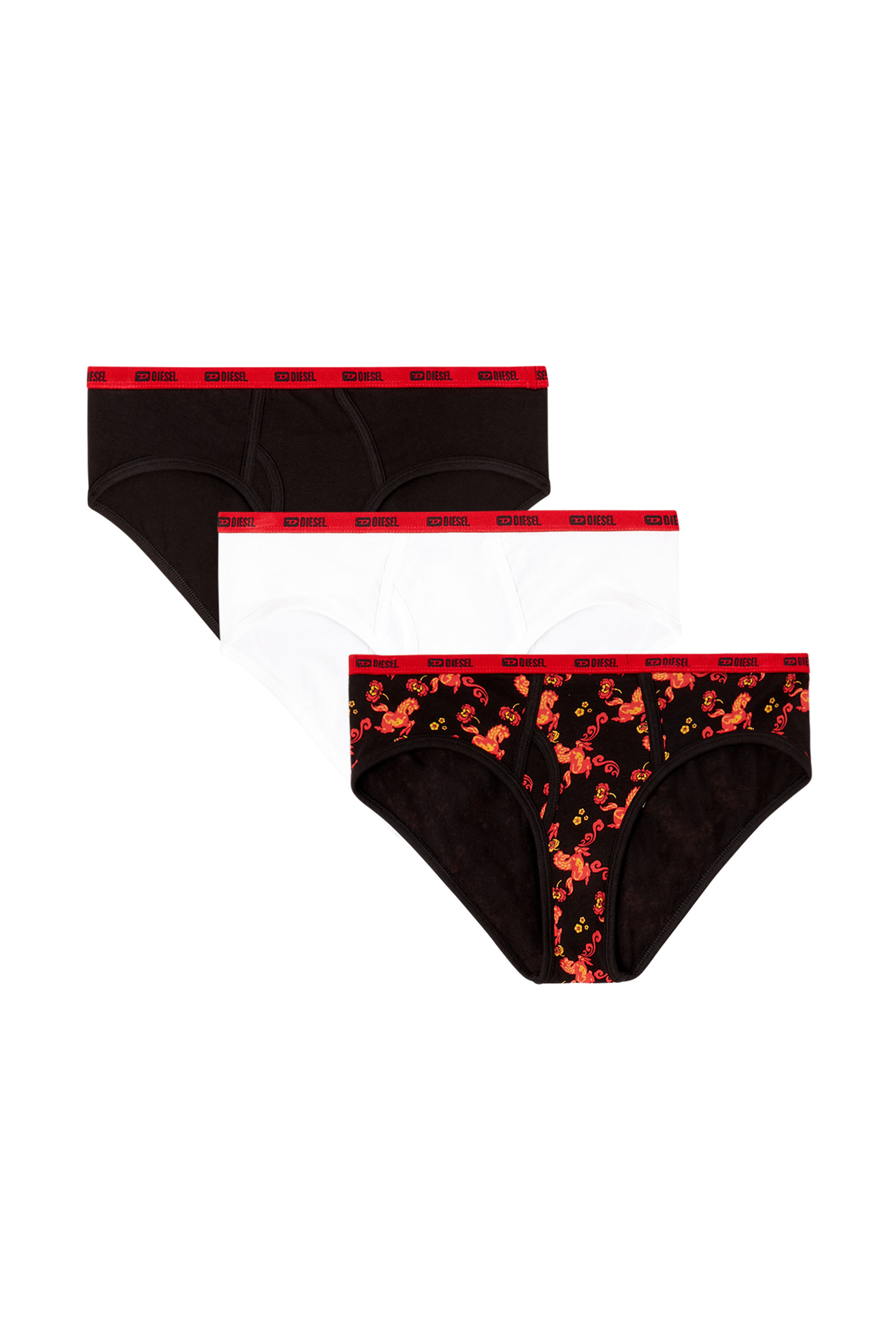 Diesel - OXY-GFT-3PACK, Lot de trois slips avec motif cheval Femme in ToBeDefined - 1