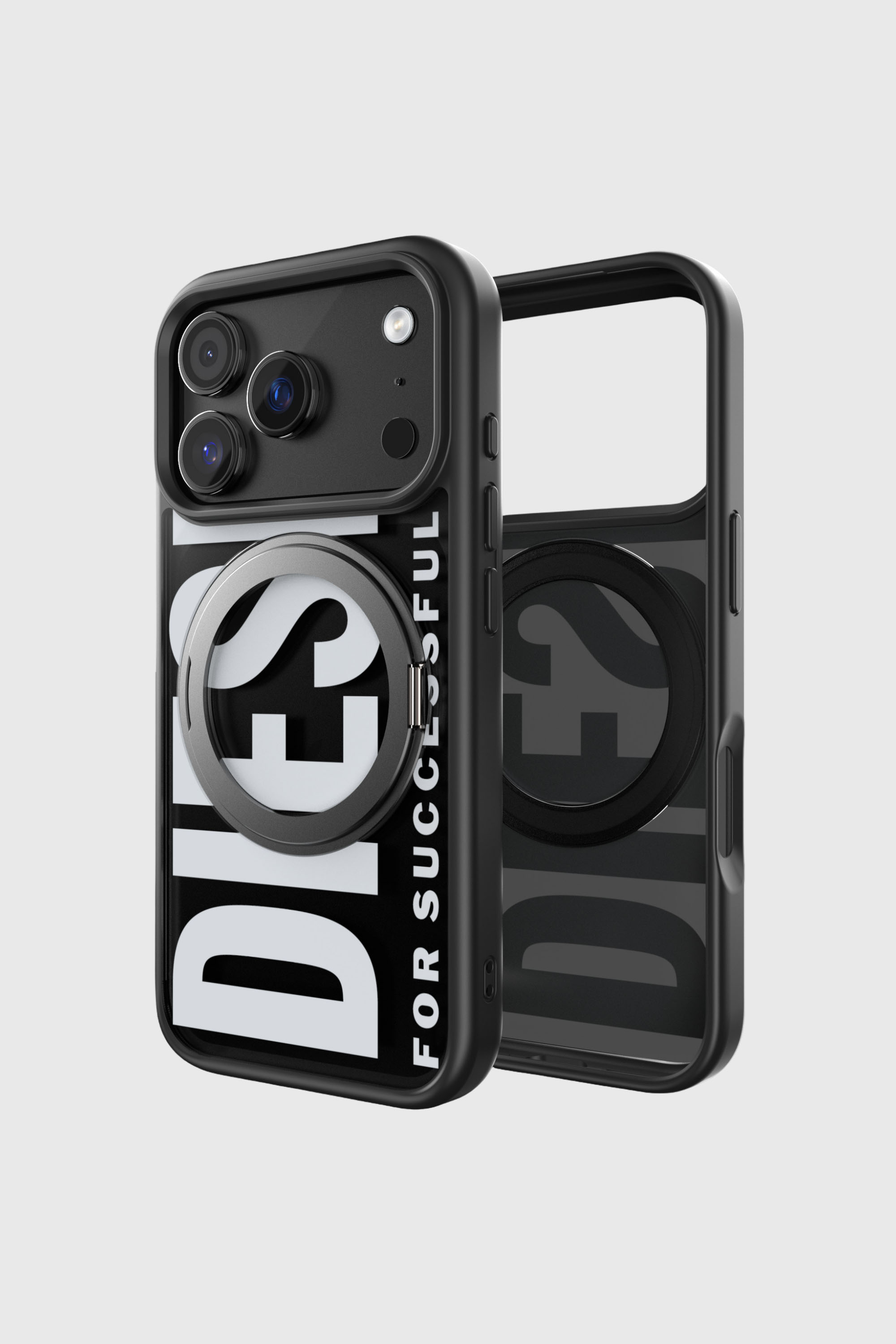 Diesel - 60405 RING STAND CASE RING STAND, &Eacute;tui Ringstand-Magsafe pour iPhone 17 Pro Mixte in Noir - 2