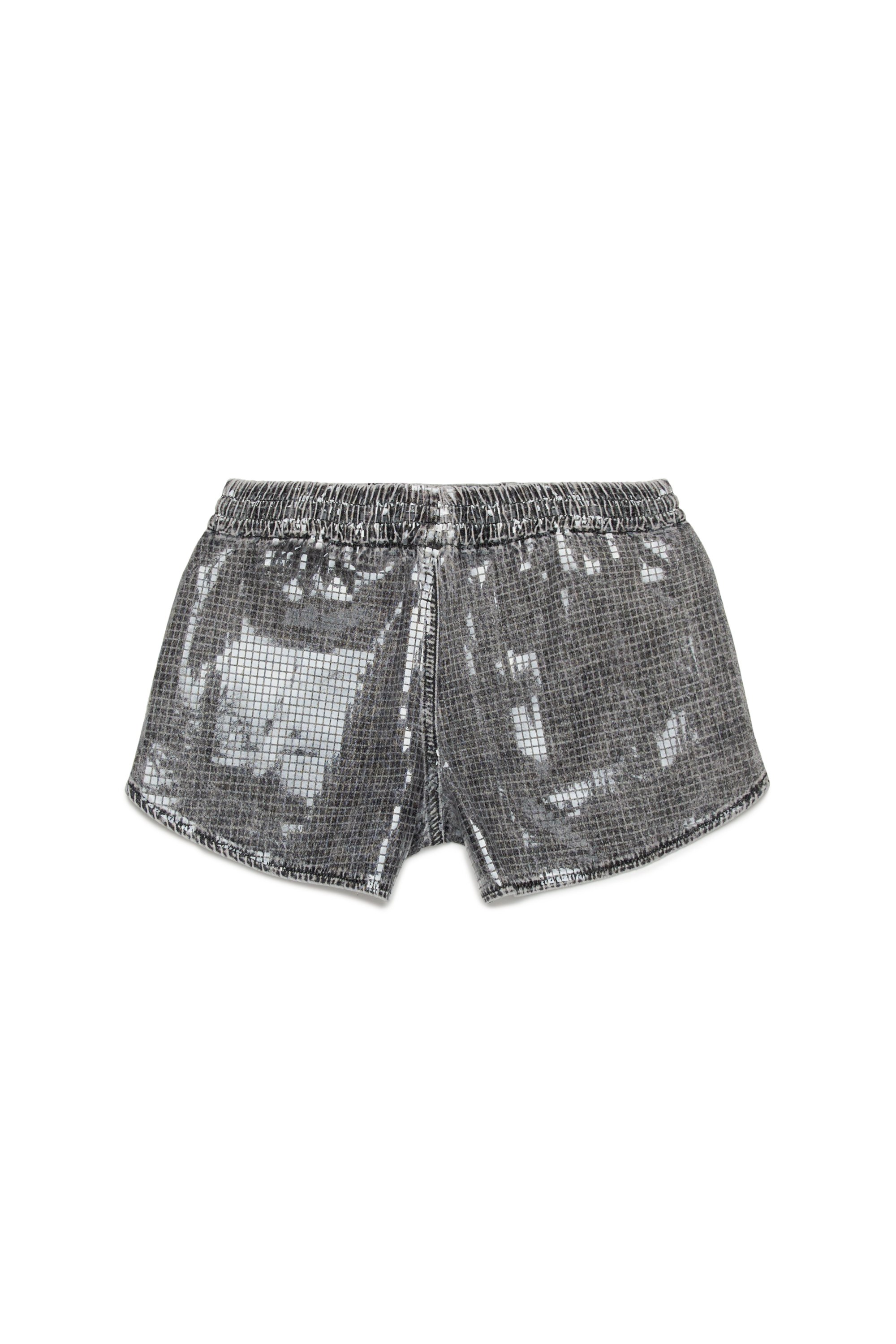 Diesel - PSUNNY, Short de survêtement en denim orné de sequins Femme in Noir - 2