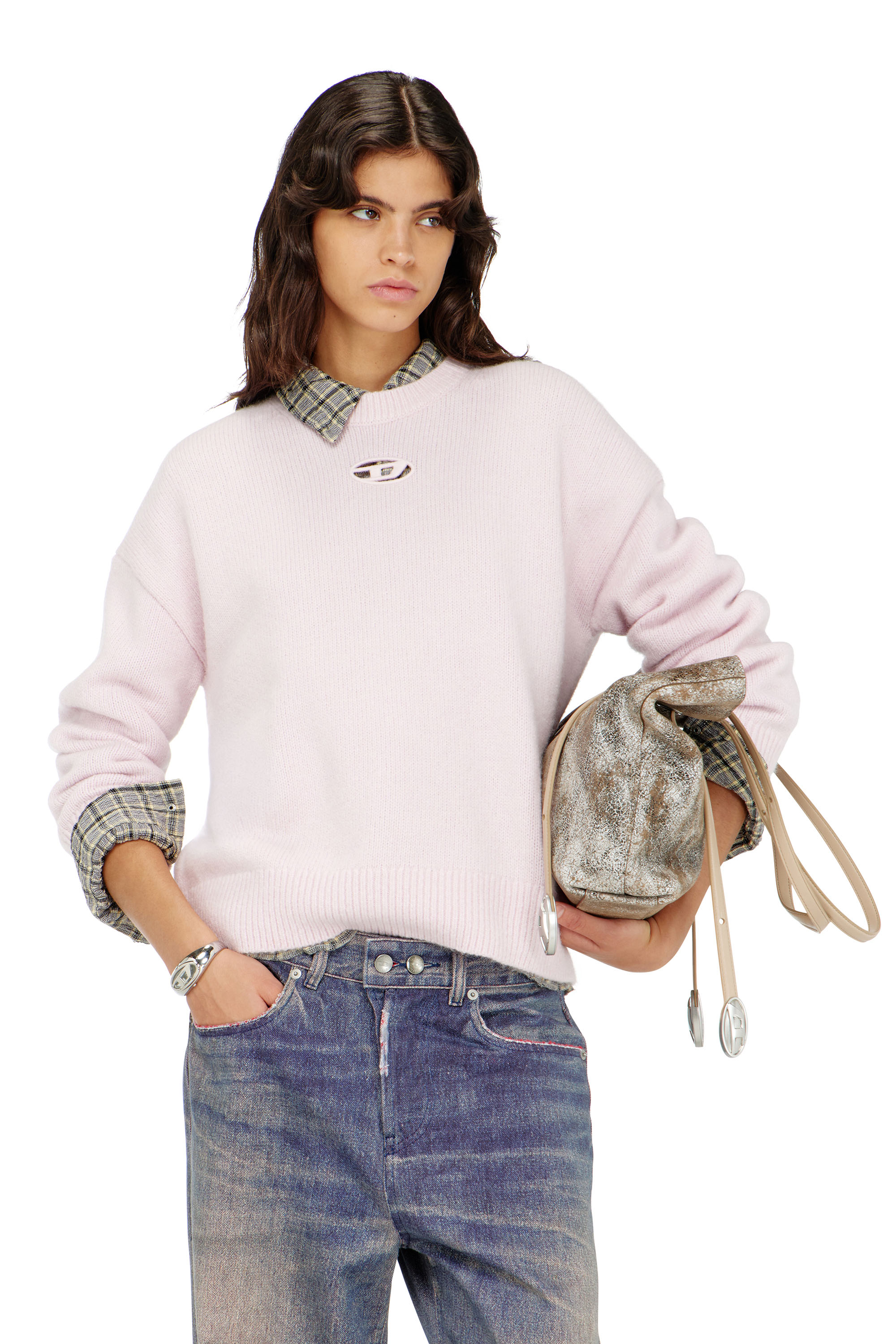 Diesel - M-AREETA, Woman's Jumper in wool and alpaca blend in null - 1